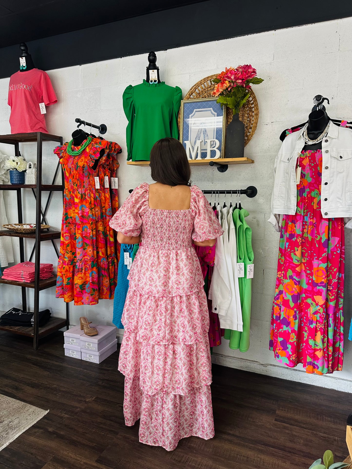 The Posey Coquette Floral Tiered Maxi Dress