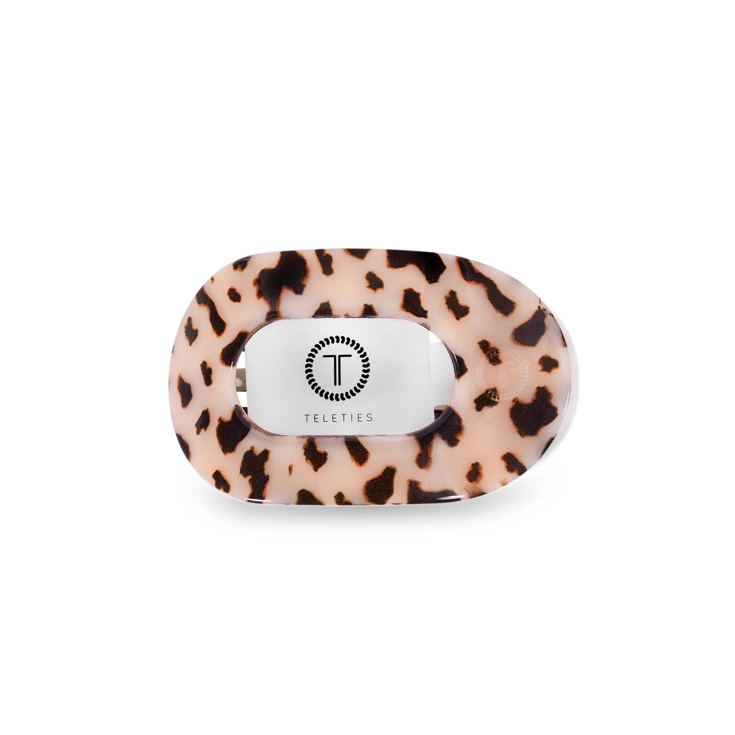 Blonde Tortoise Round Flat Hair Clip