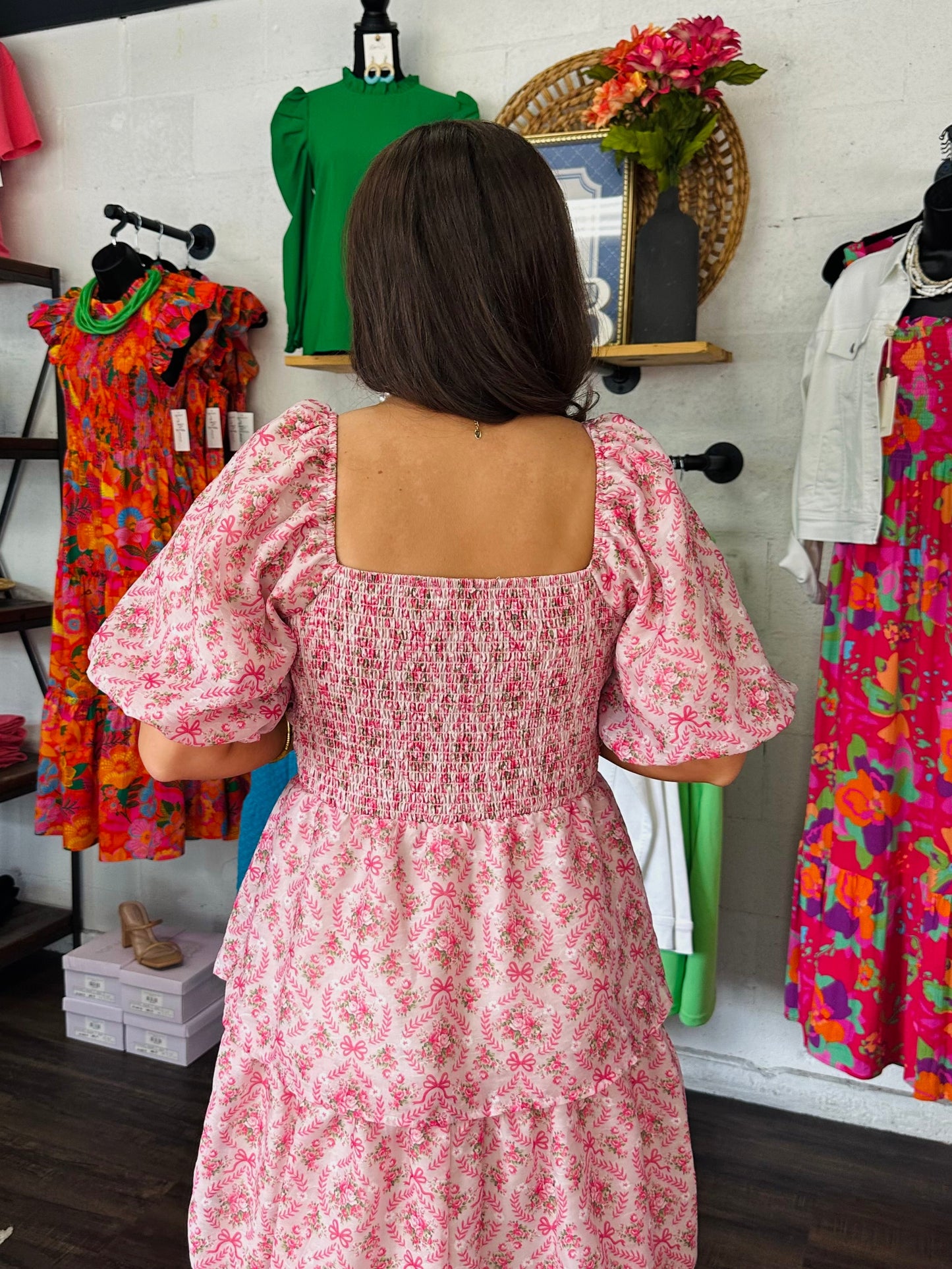 The Posey Coquette Floral Tiered Maxi Dress