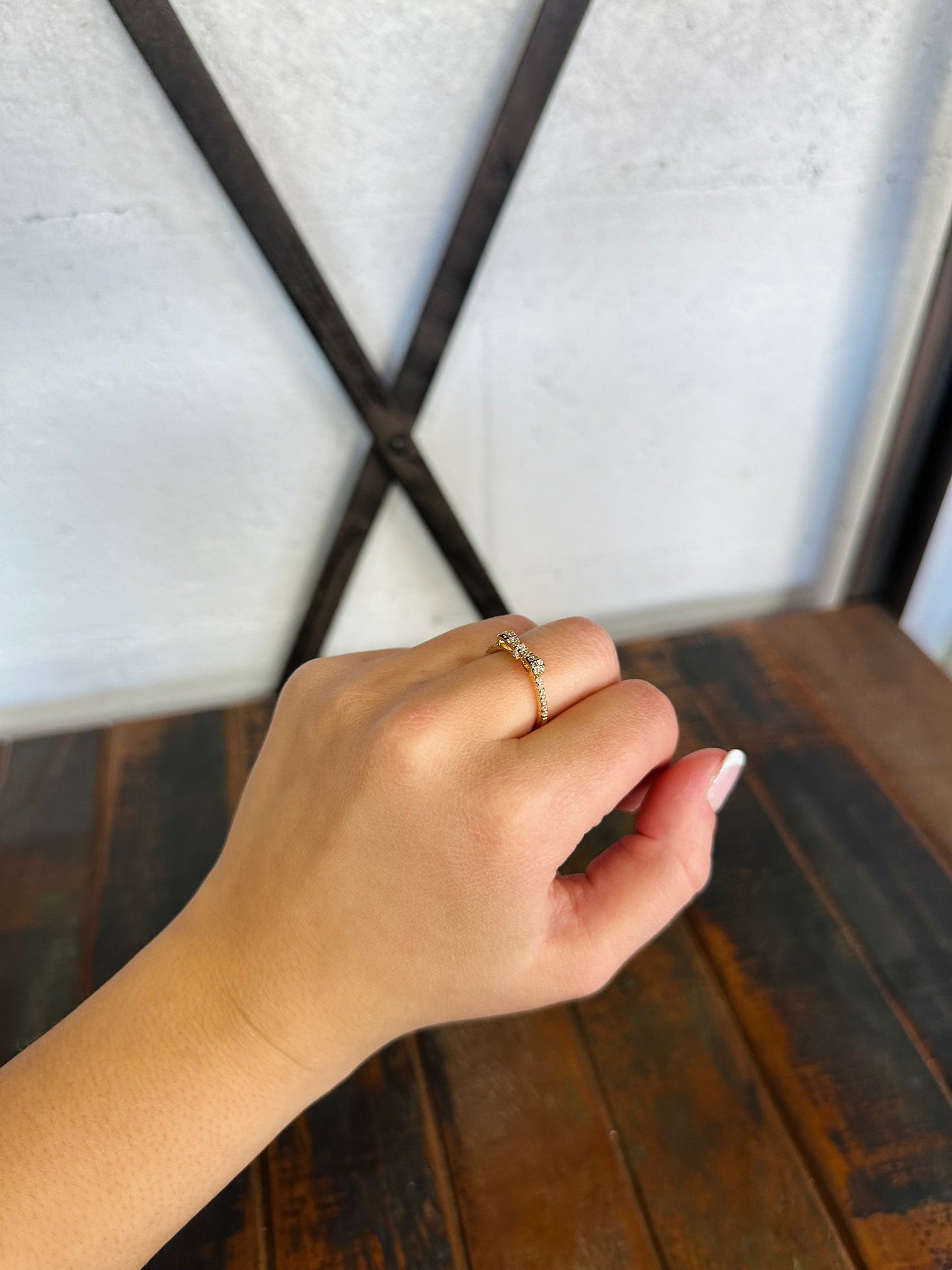 Dainty Bow Ribbon Ring