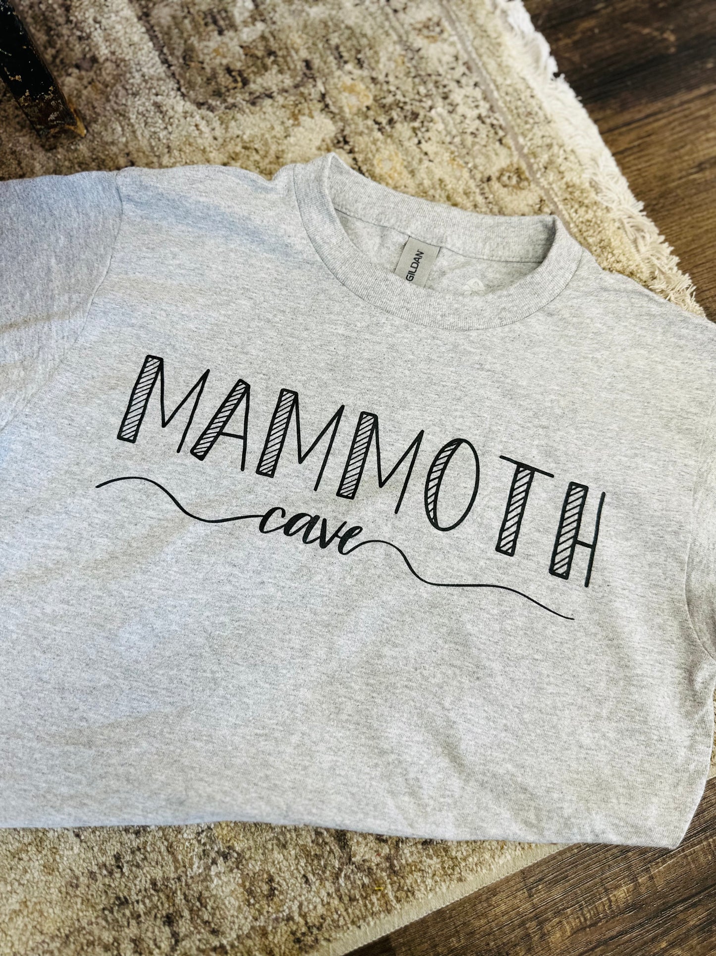 Youth Gray Mammoth Cave Graphic Tee
