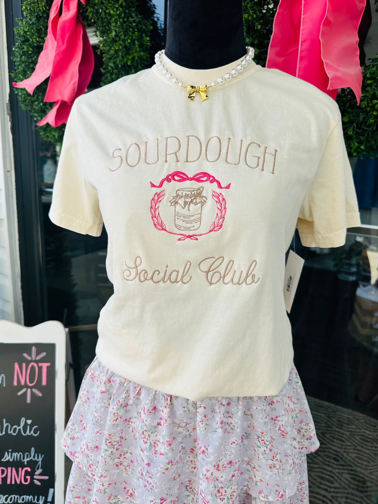 Sour Dough Social Club Embroidered Tee