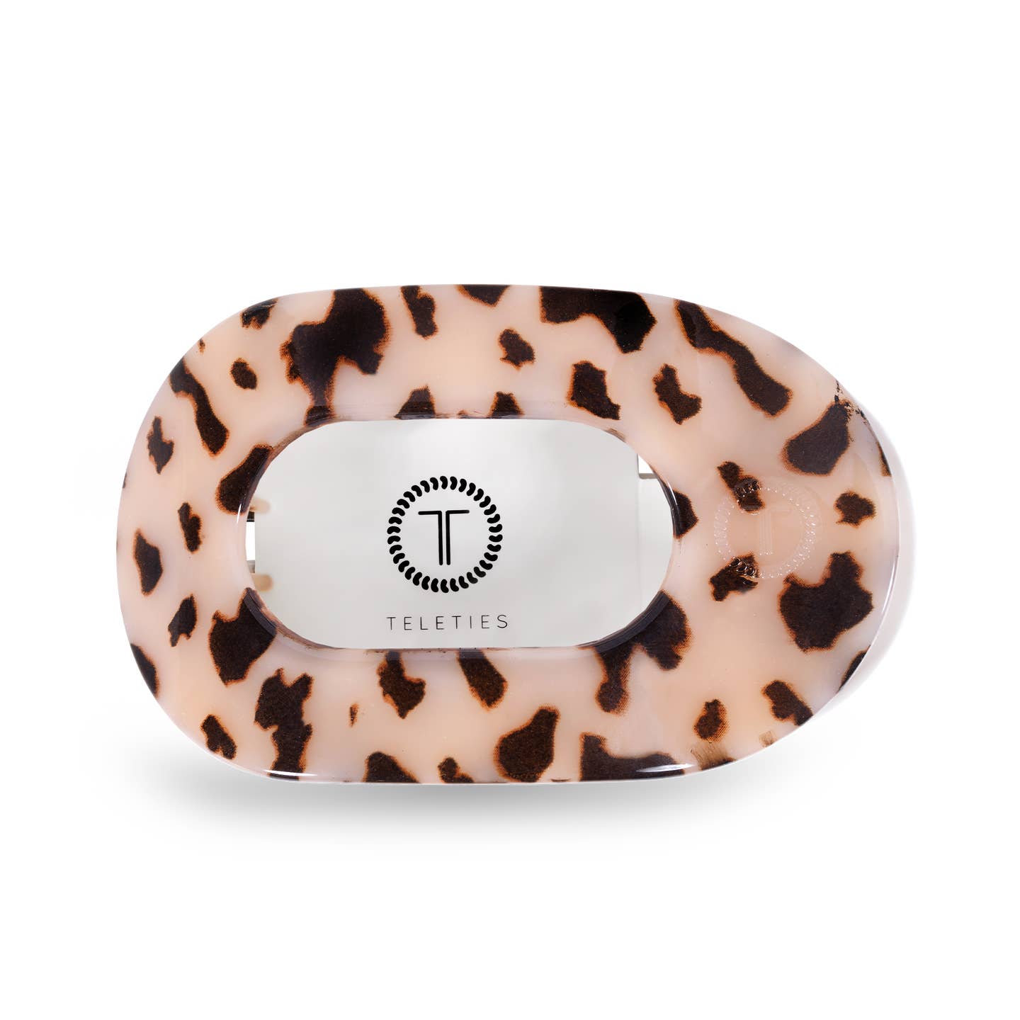 Blonde Tortoise Round Flat Hair Clip
