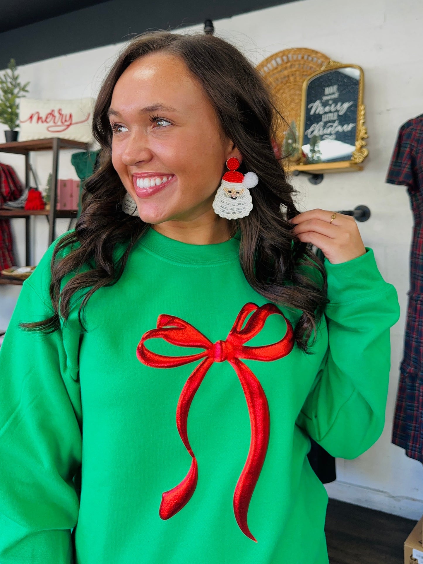 The Feeling Festive Bow Sweatshirt