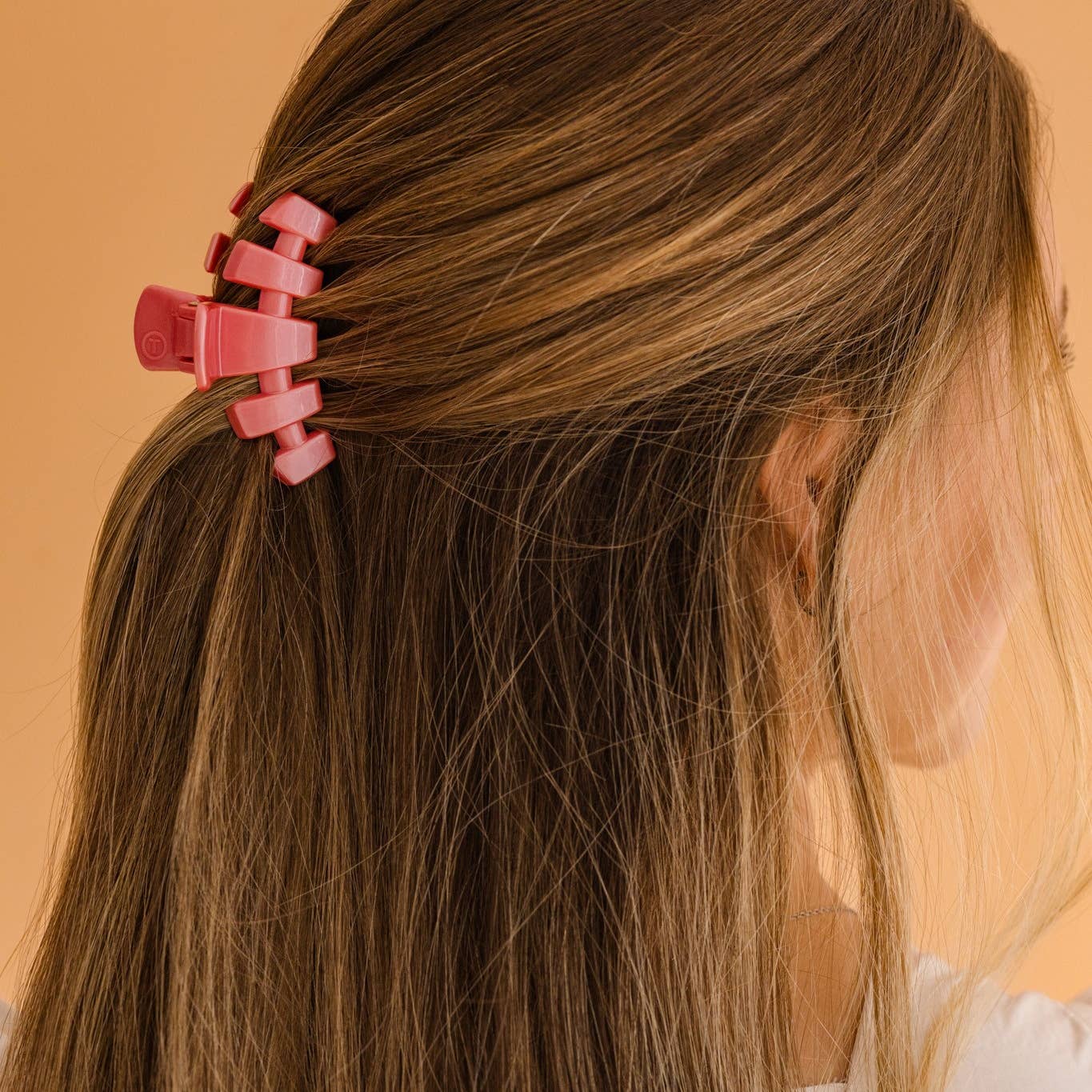Classic Calming Coral Hair Clip