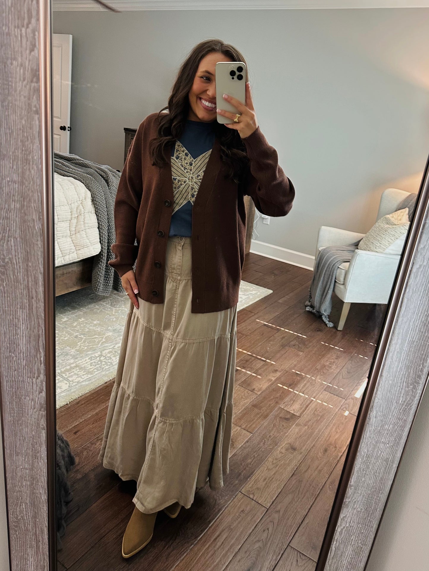Let's Get Cozy Brown Cardigan