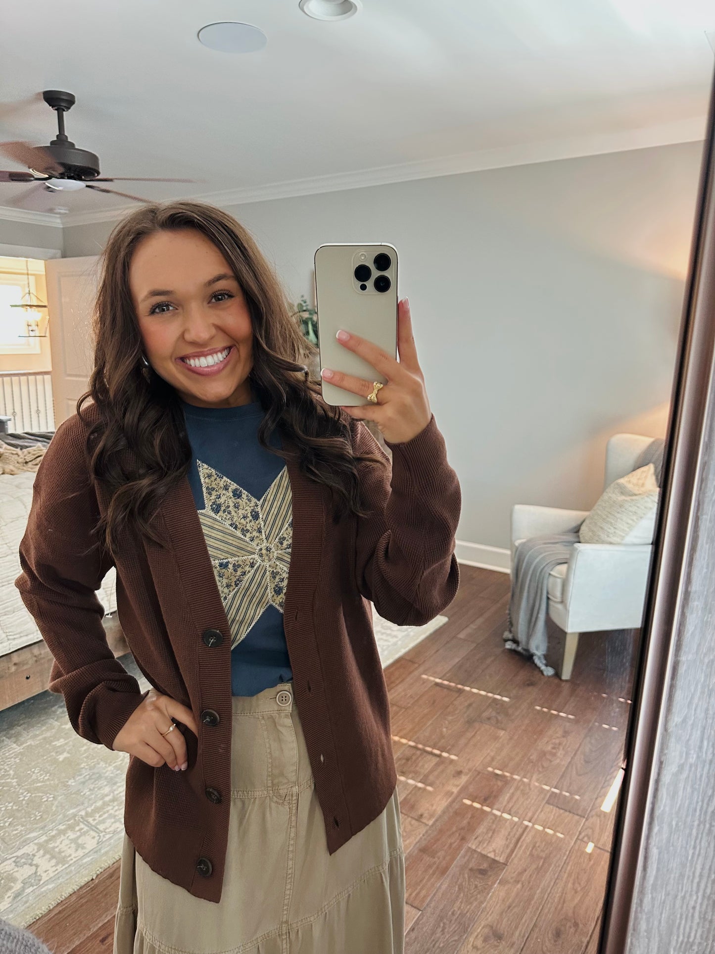 Let's Get Cozy Brown Cardigan