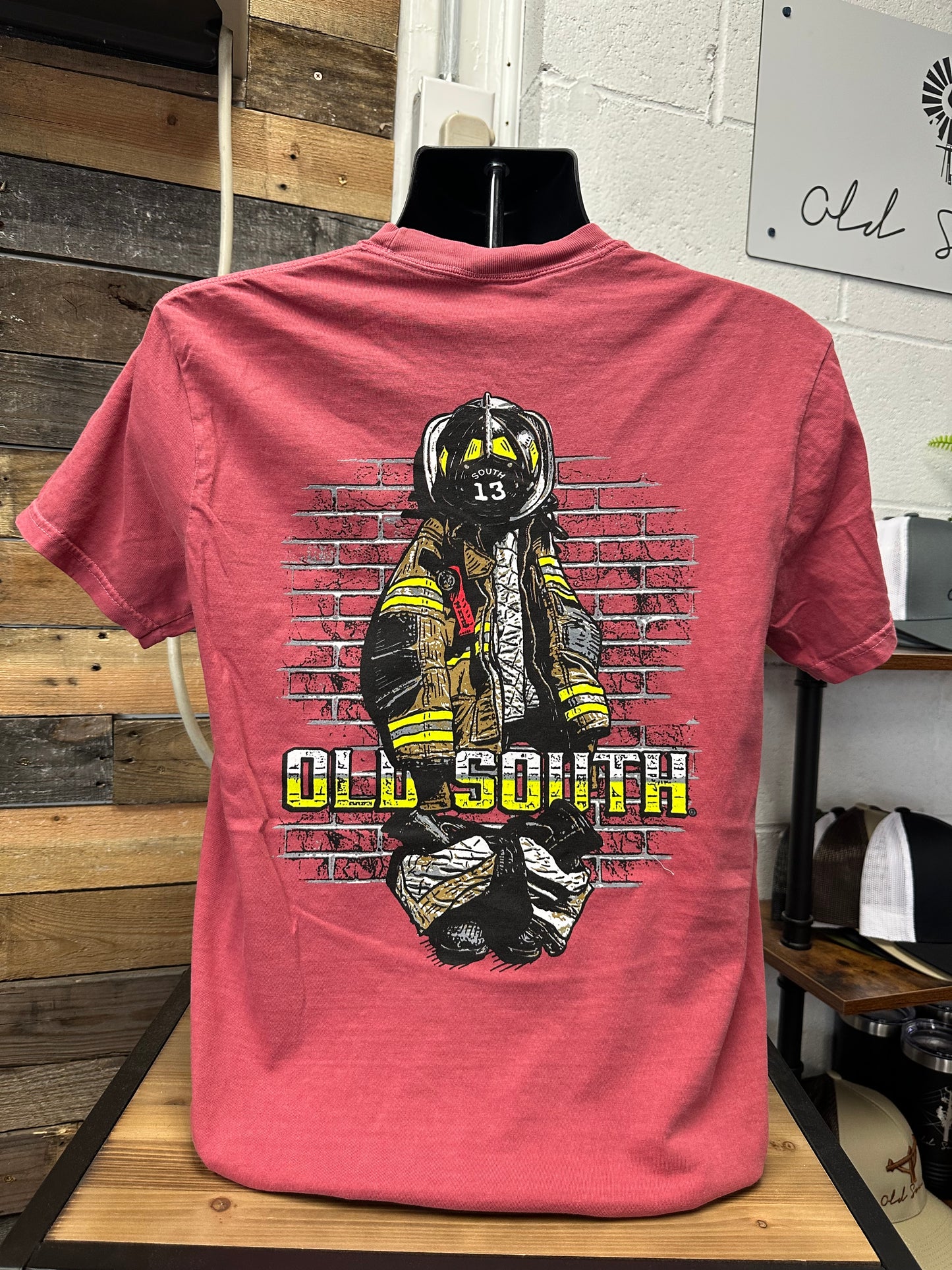 Turnout Gear Short Sleeve Tee - Crimson