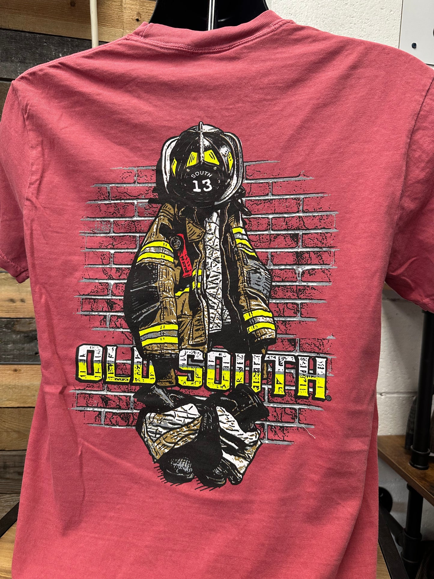Turnout Gear Short Sleeve Tee - Crimson