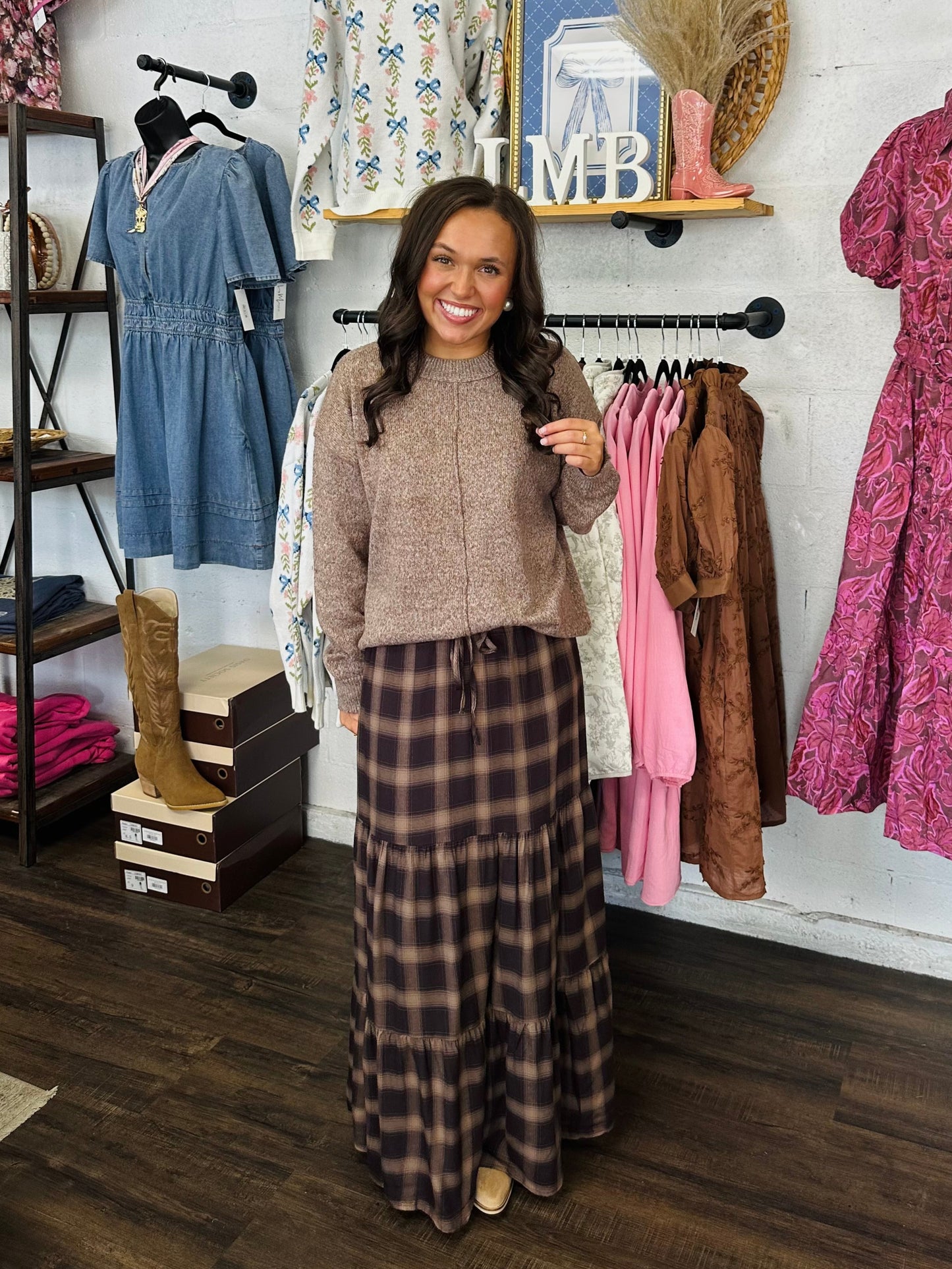 The Ally Chestnut Brown Sweater