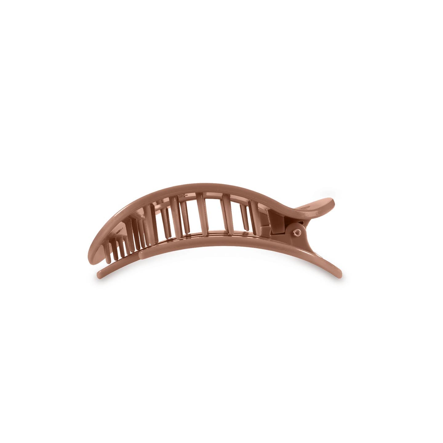Mocha Mousse Round Flat Hair Clip