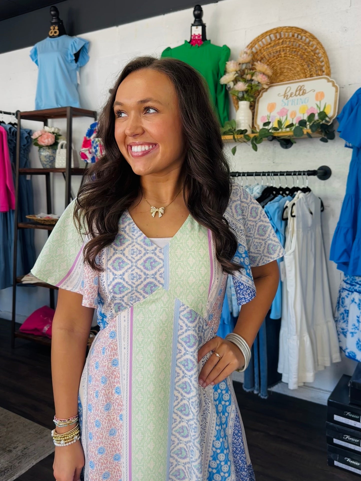 The Sonny Patchwork Midi Dress
