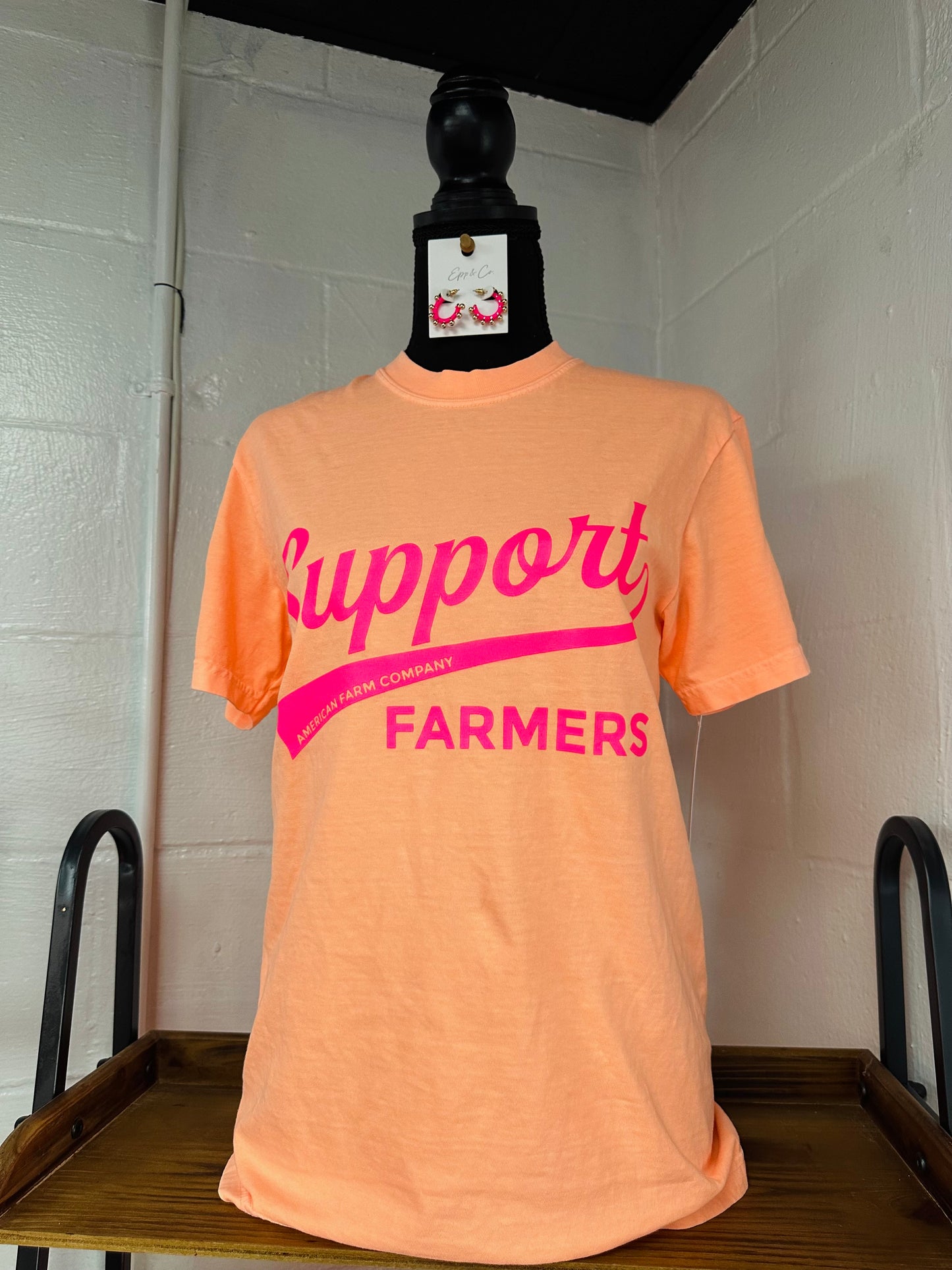 Neon Support Farmers Tee