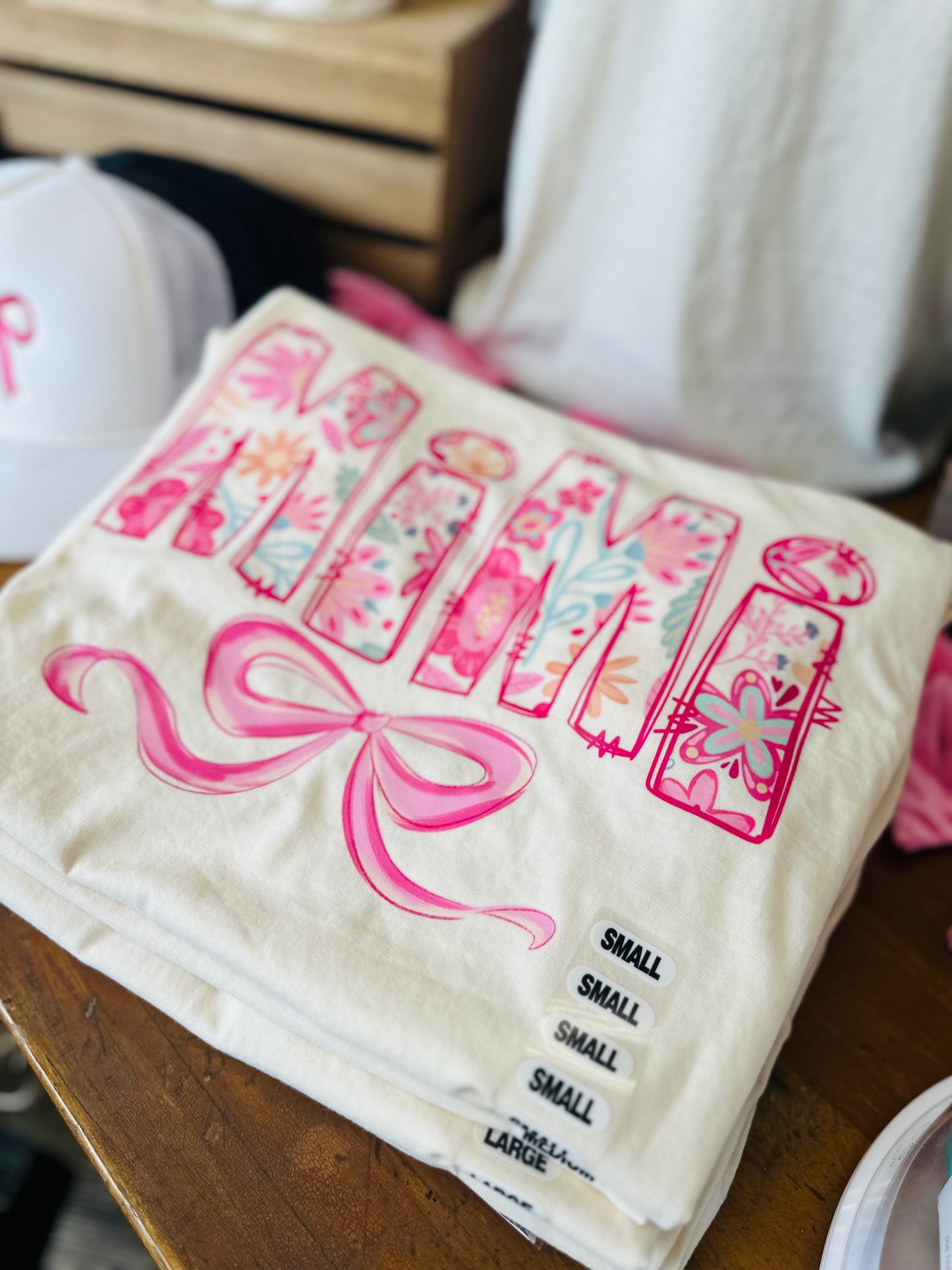 Mimi Pink Floral Graphic Tee