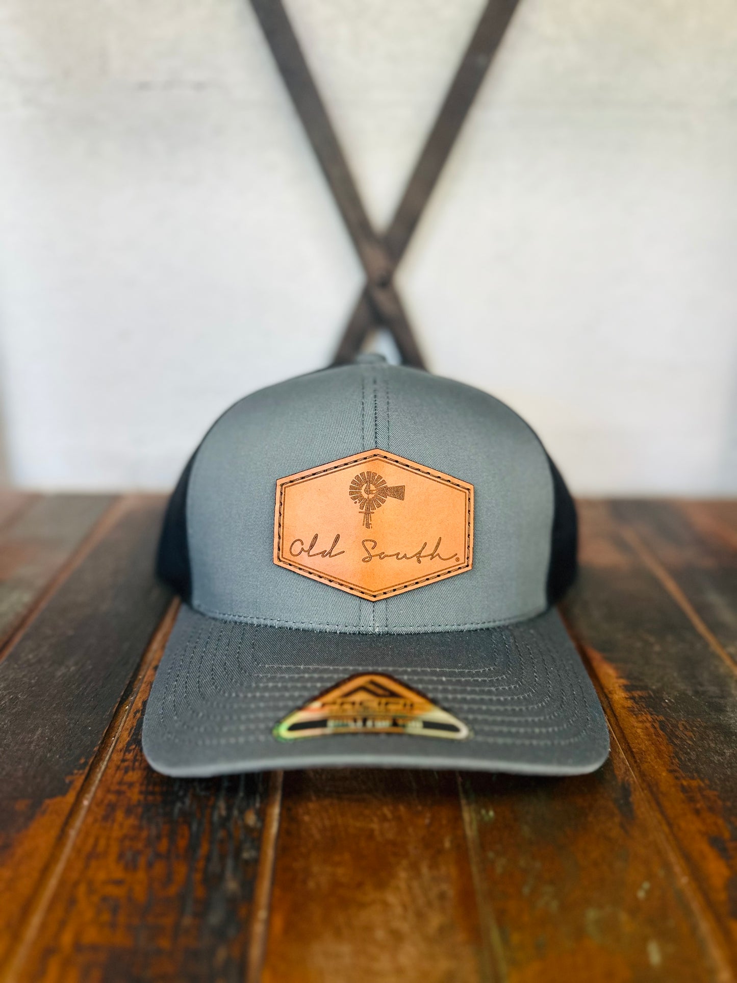 Signature Leather Patch Trucker Hat