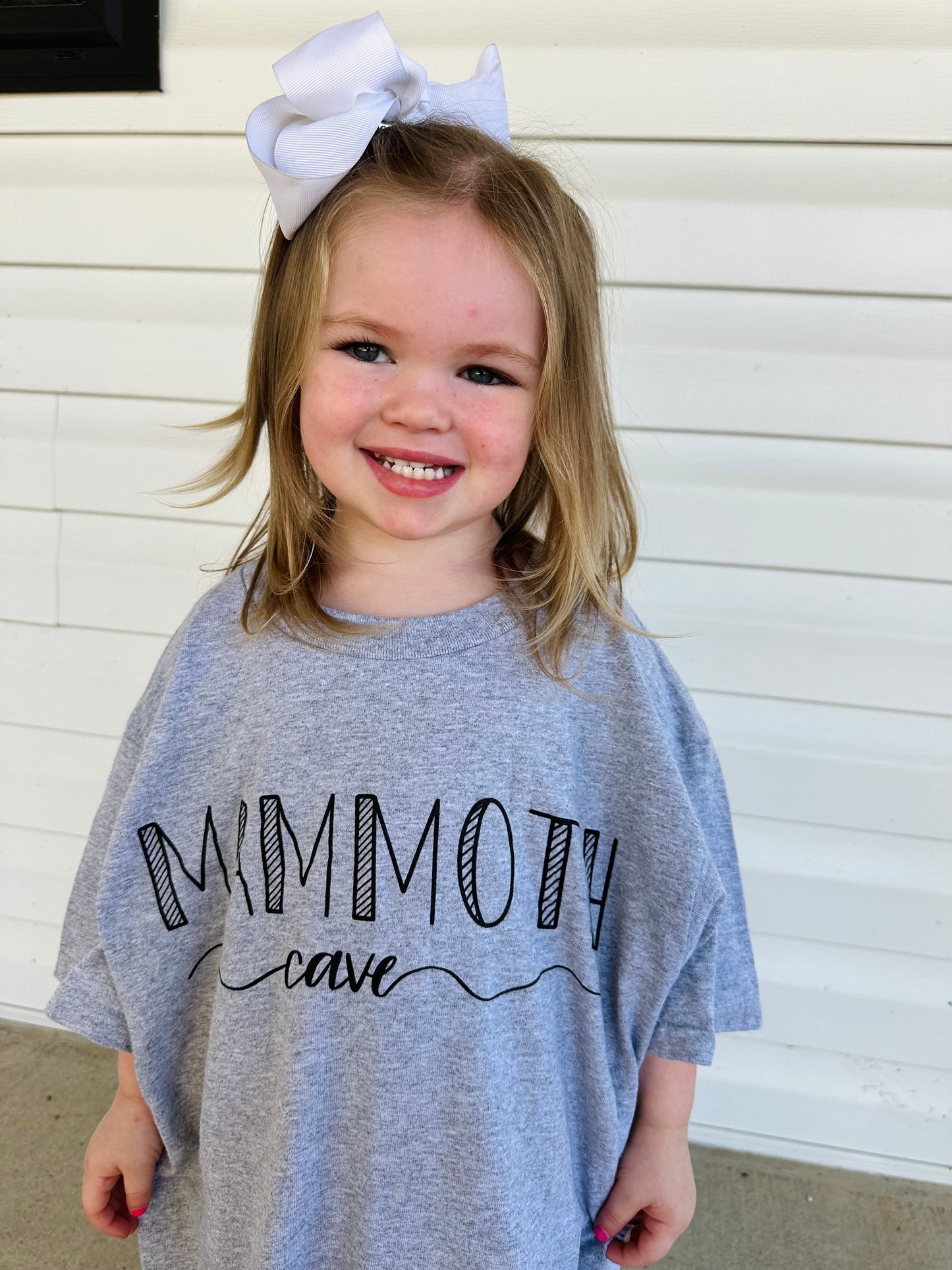Youth Gray Mammoth Cave Graphic Tee