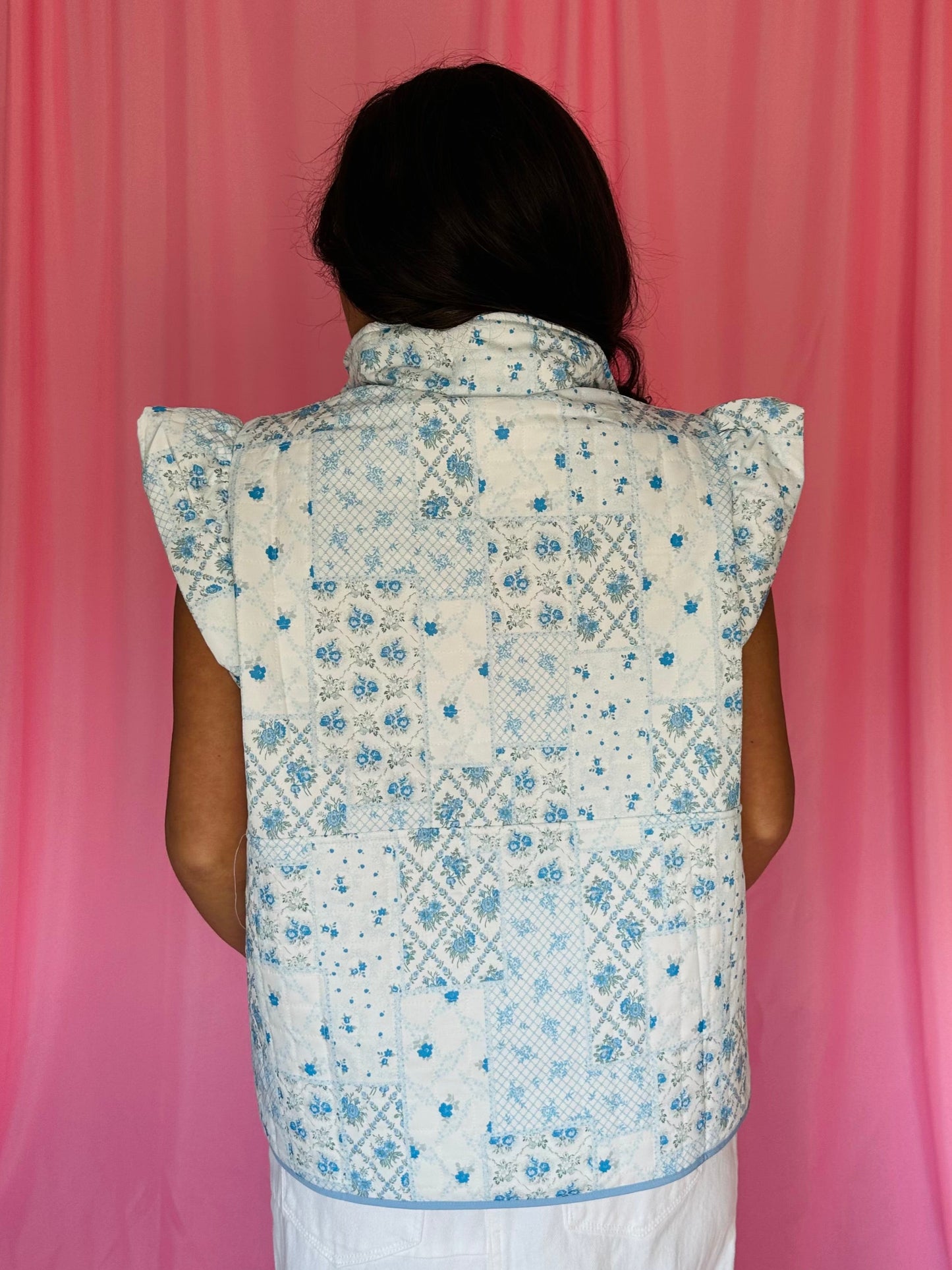 The Livi Quilted Patchwork Half Zip