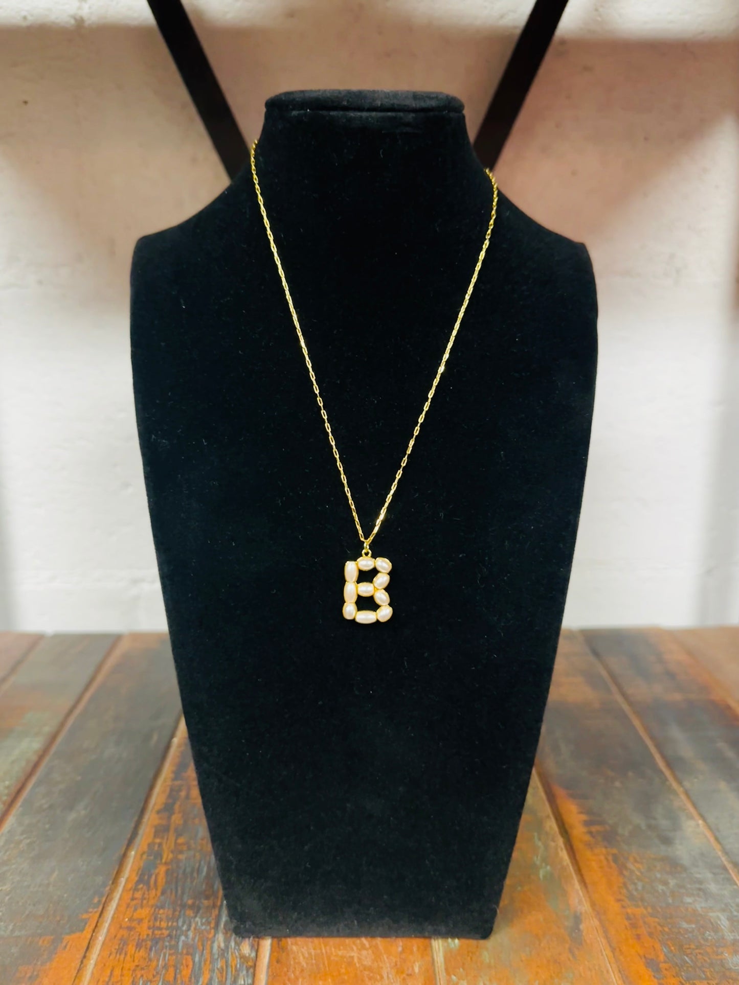 The Pearl Initial Pendant Necklace
