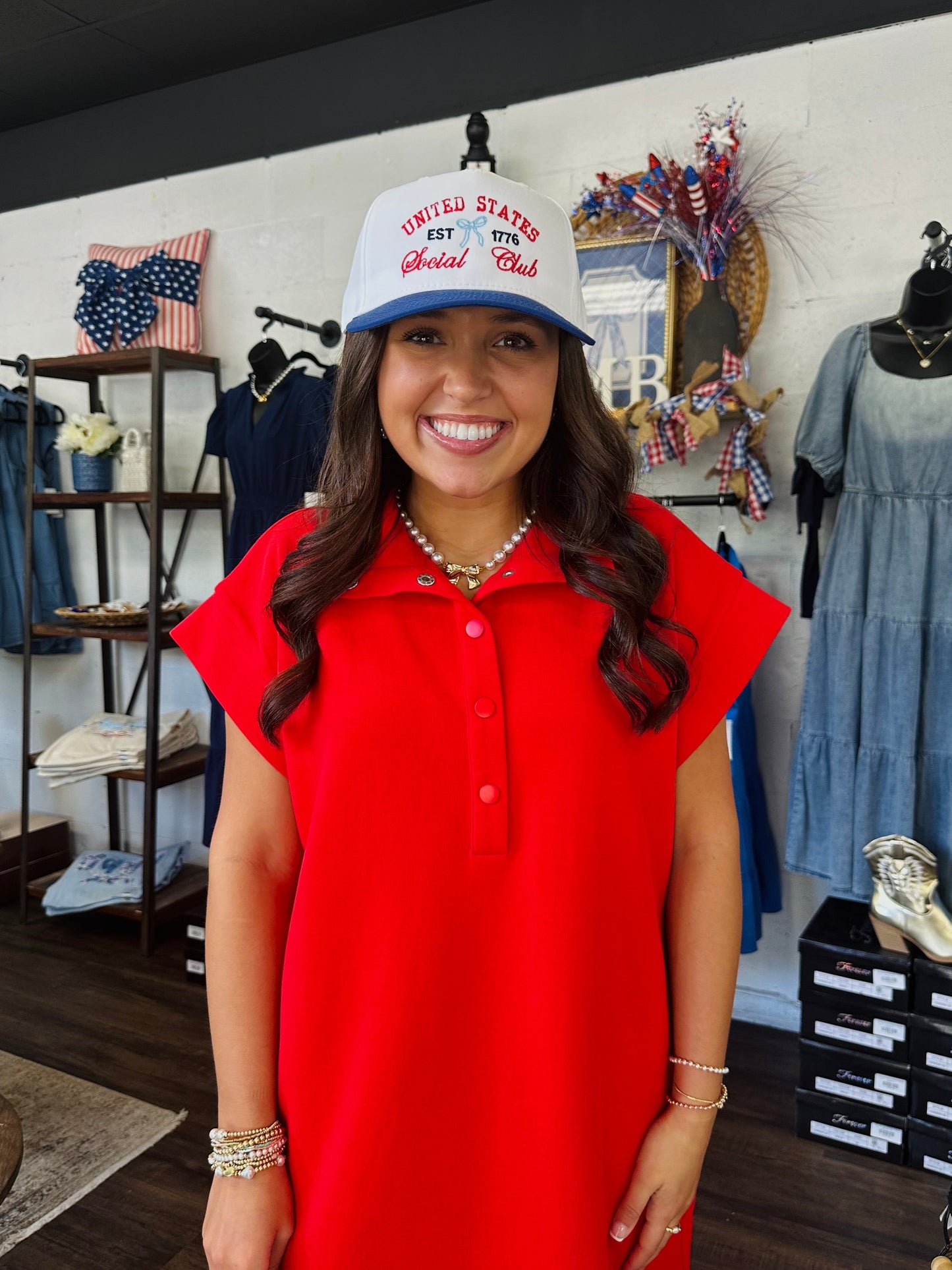 United States Social Club Embroidered Trucker Hat