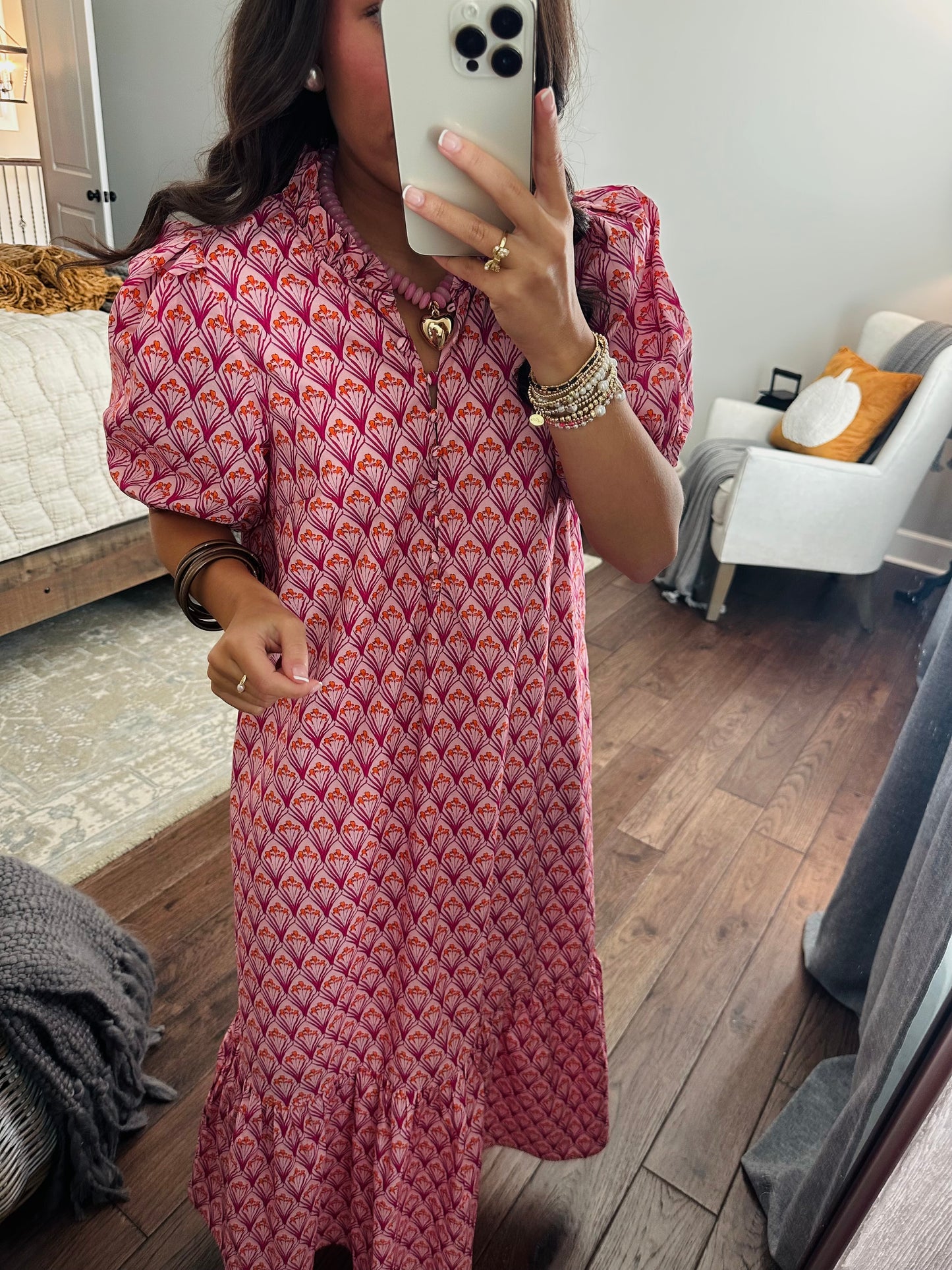 The Liz Pink Maxi Dress