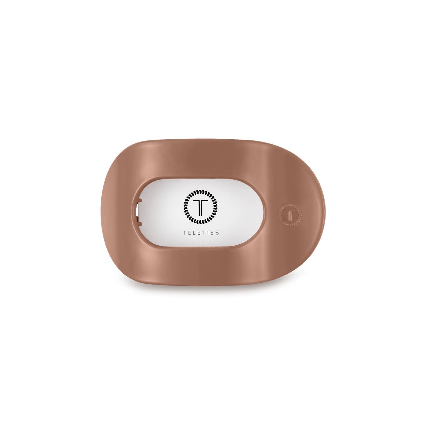 Mocha Mousse Round Flat Hair Clip