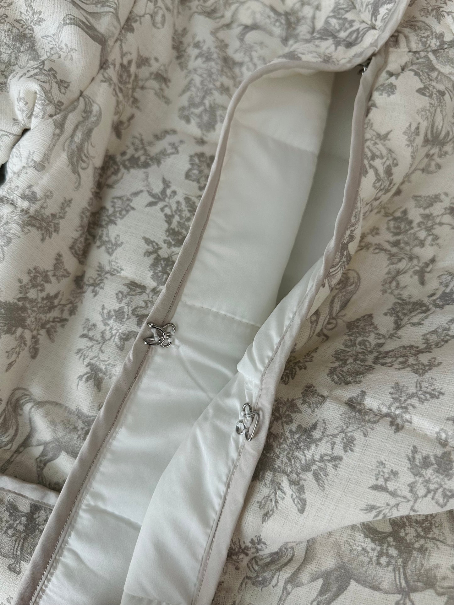 The Serena Grey Vintage Quilted Jacket