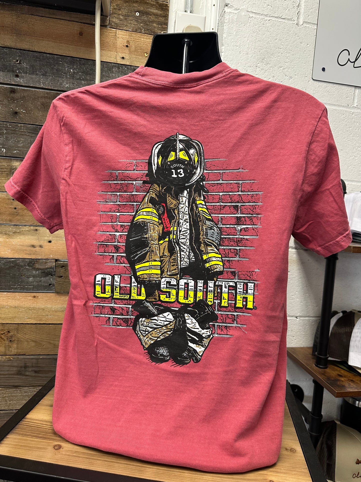 Turnout Gear Short Sleeve Tee - Crimson