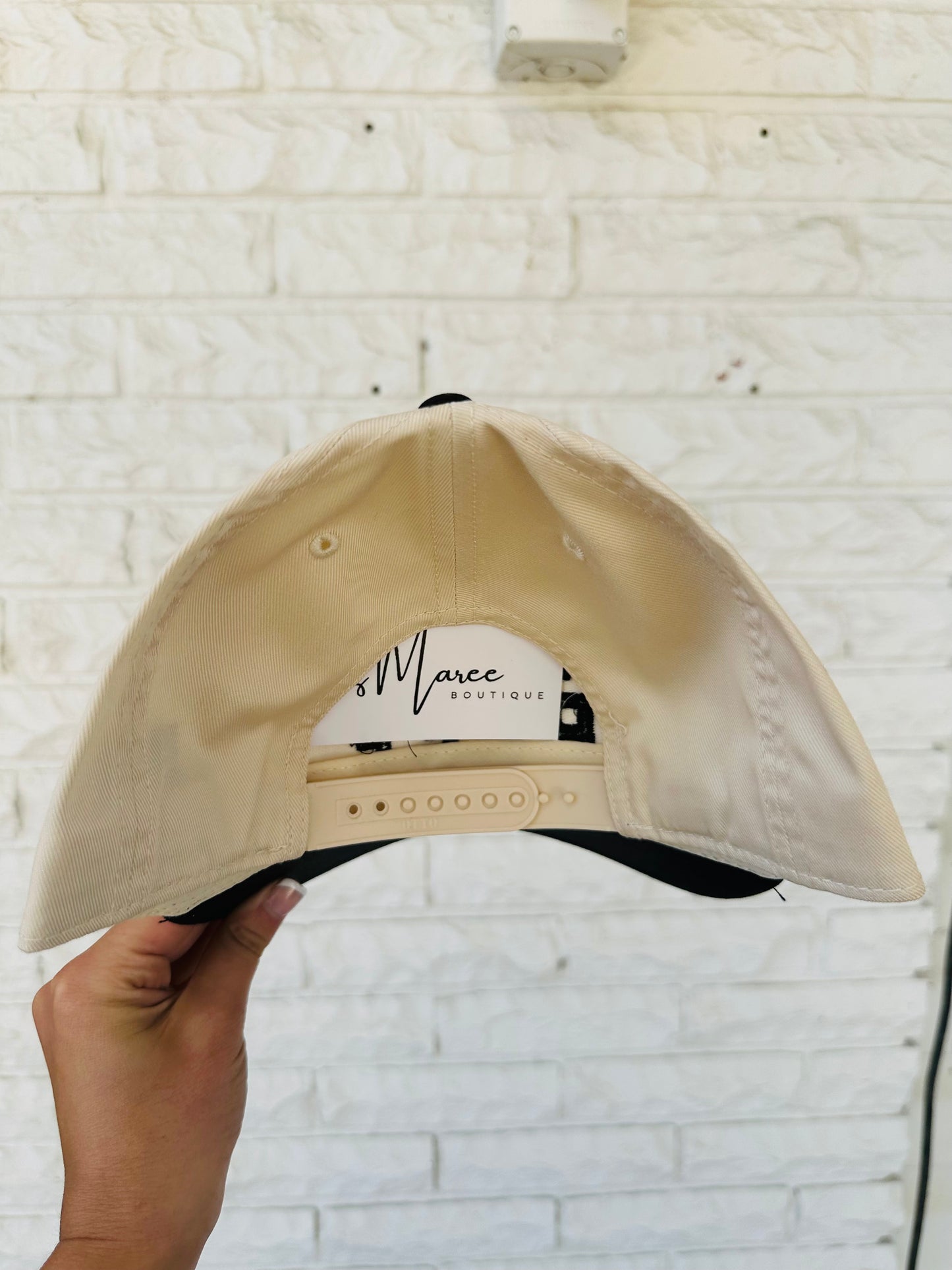 Black 'Eat Beef' Embroidered Trucker Hat