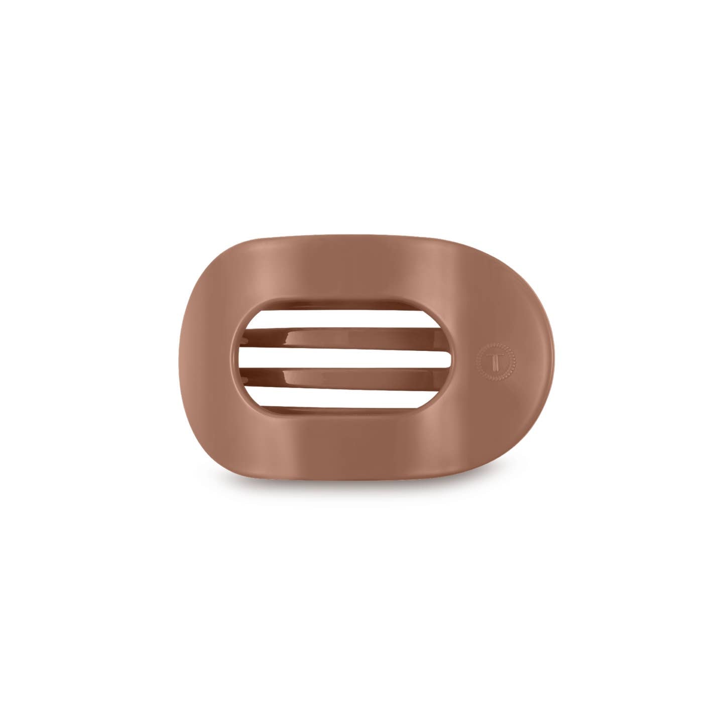 Mocha Mousse Round Flat Hair Clip