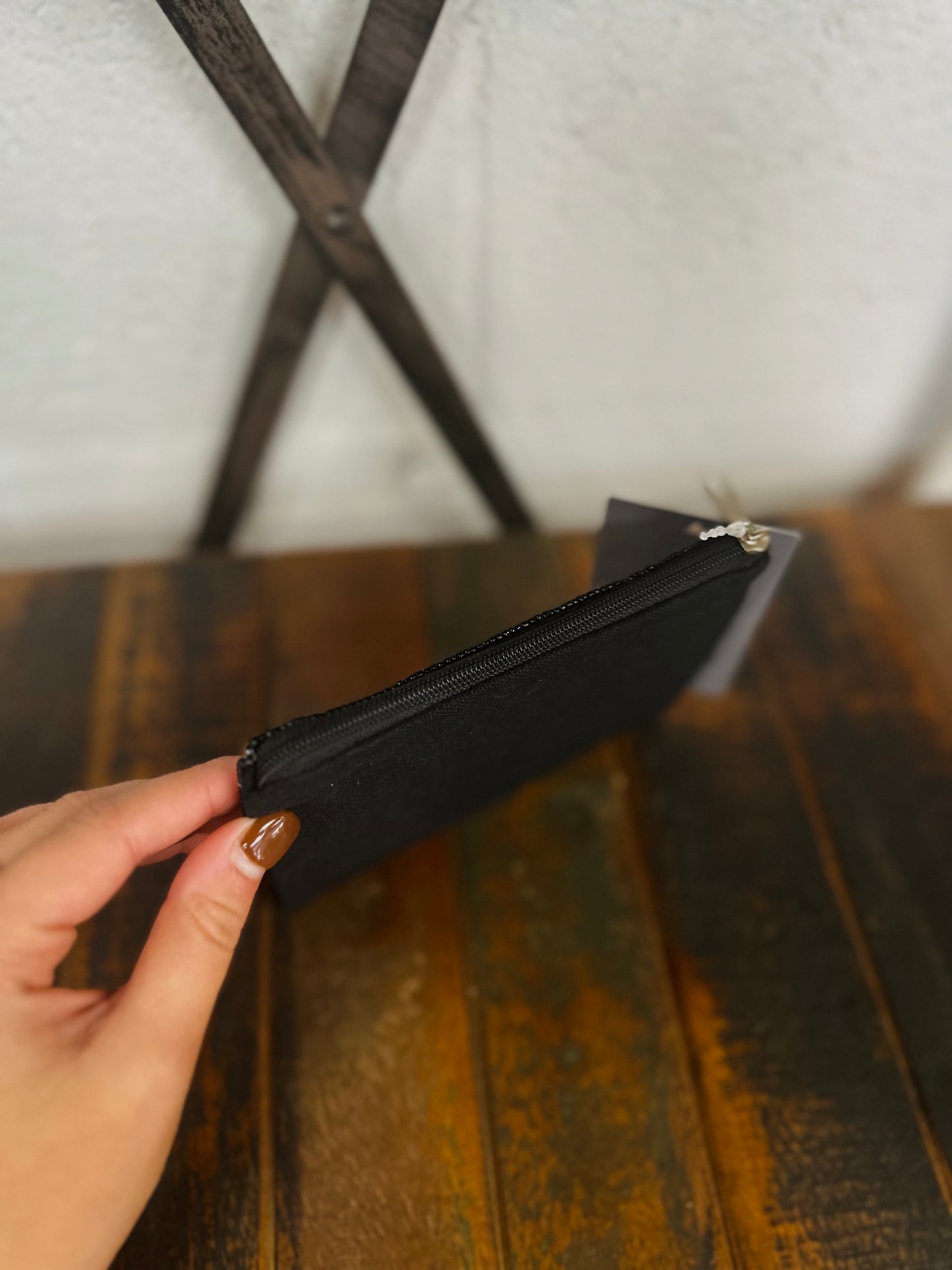 Howdy Camouflage Beaded Zip Pouch