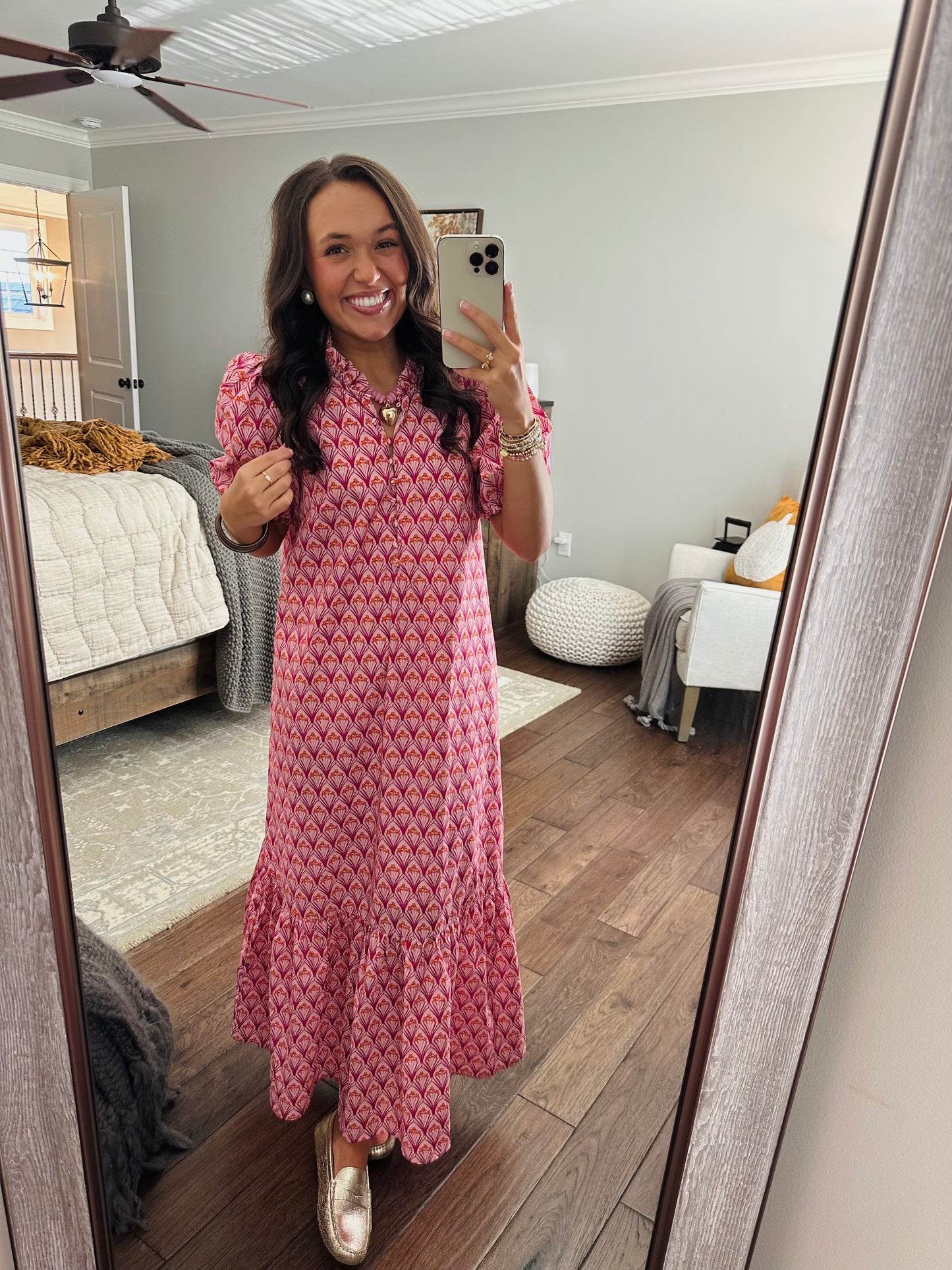 The Liz Pink Maxi Dress
