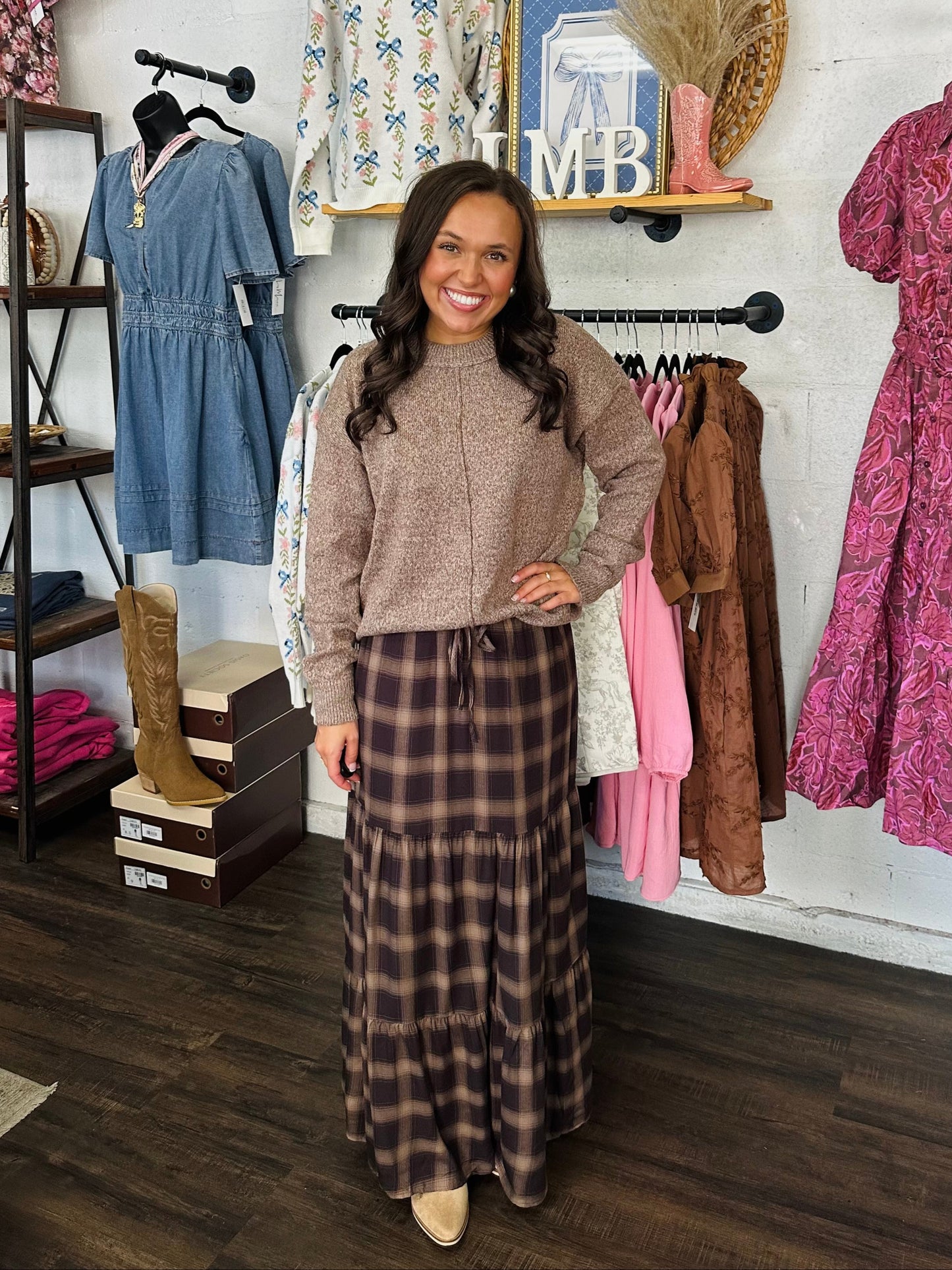 The Ally Chestnut Brown Sweater