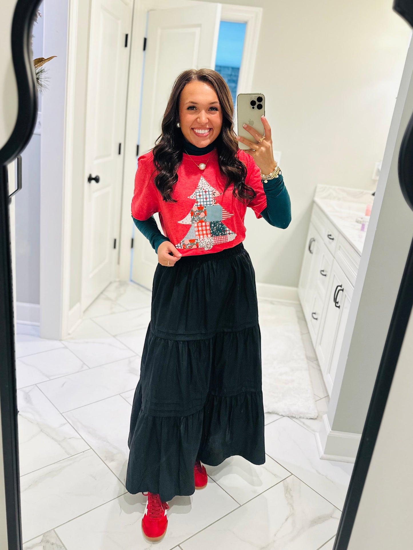 The Oh Christmas Tree Patchwork Tee