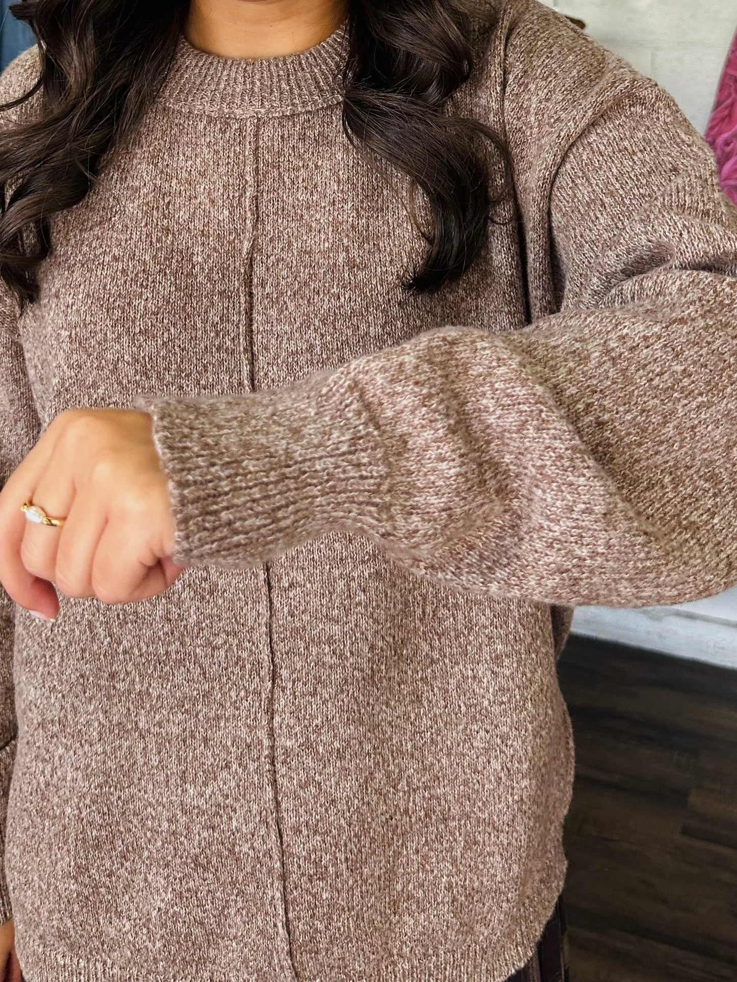 The Ally Chestnut Brown Sweater