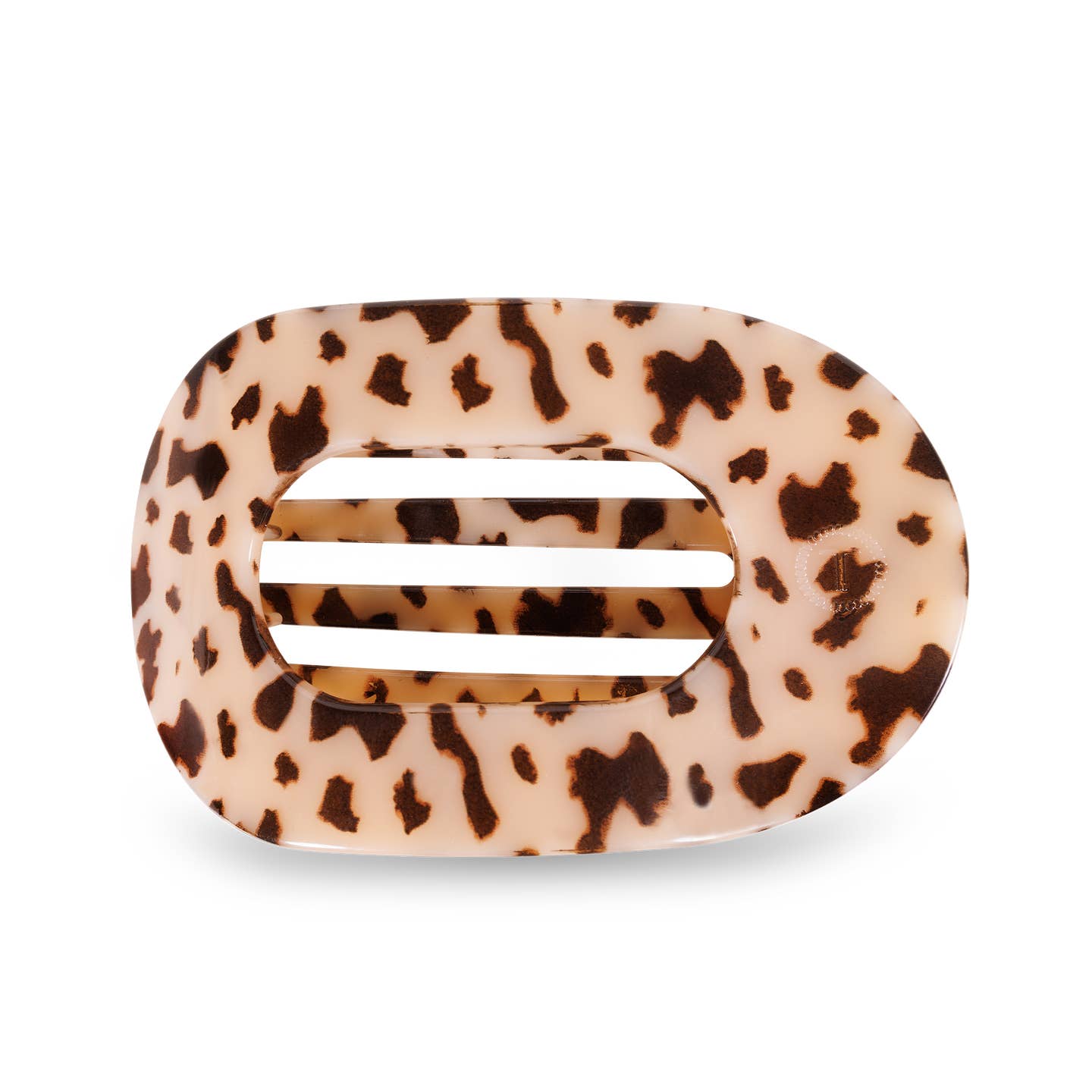 Blonde Tortoise Round Flat Hair Clip