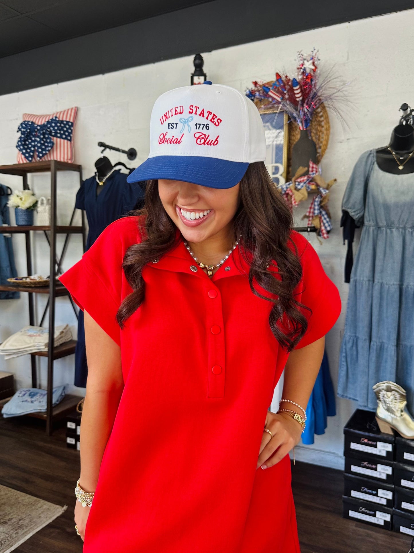 United States Social Club Embroidered Trucker Hat