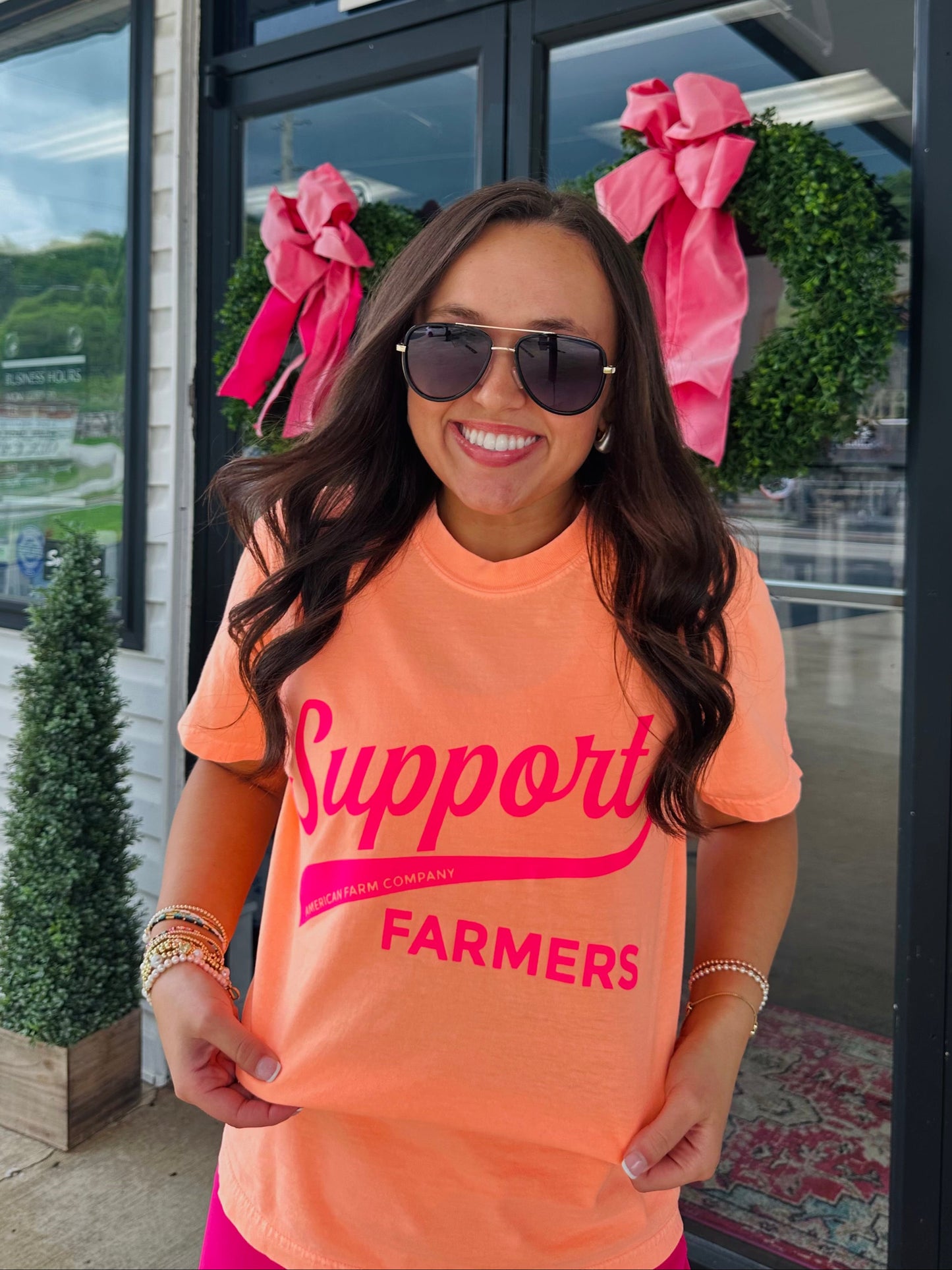 Neon Support Farmers Tee