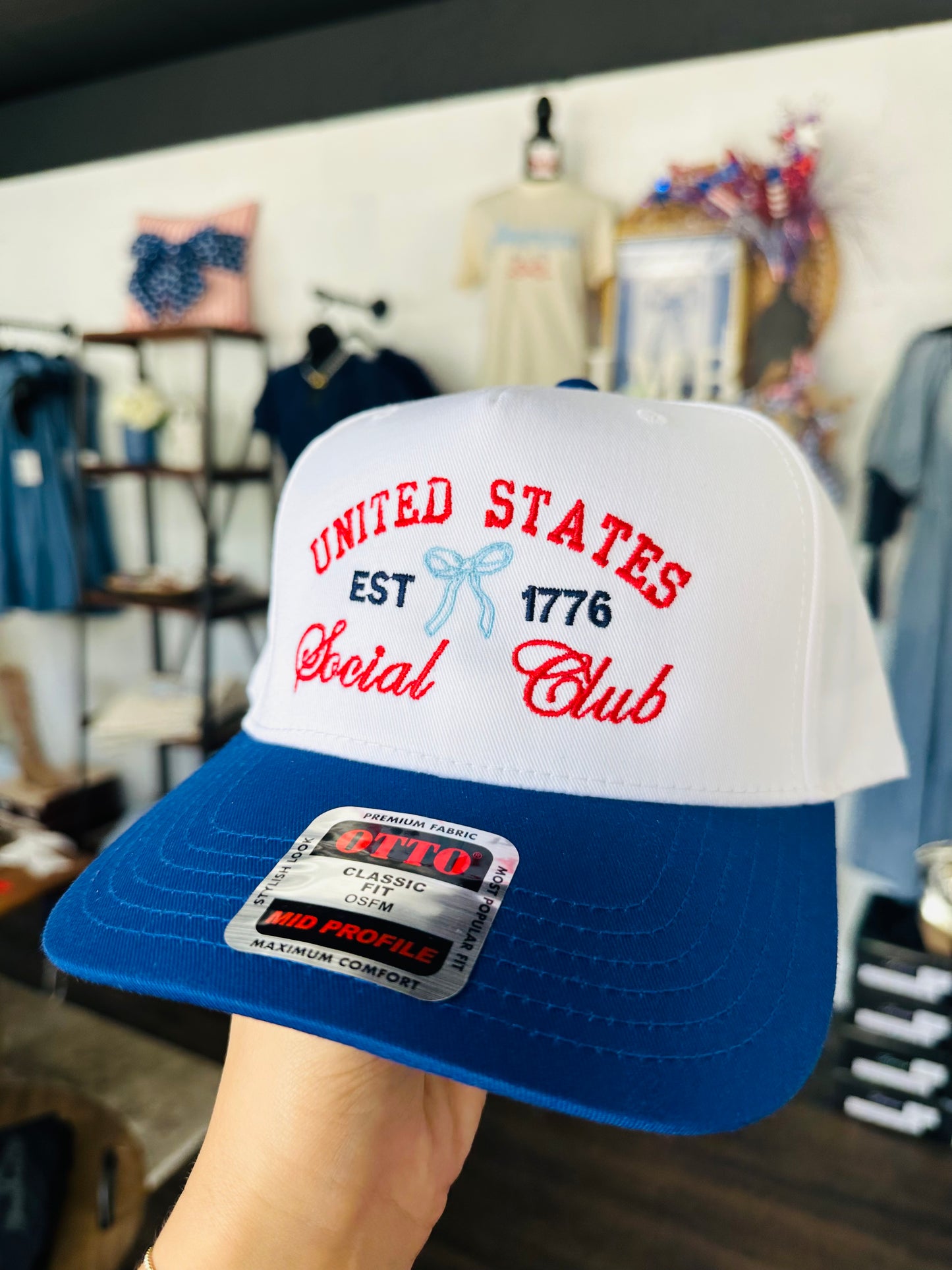 United States Social Club Embroidered Trucker Hat