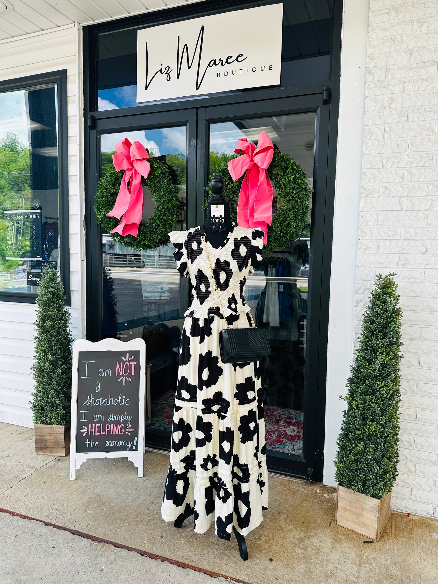 The Abbie Lee Black Floral Top + Skirt Set