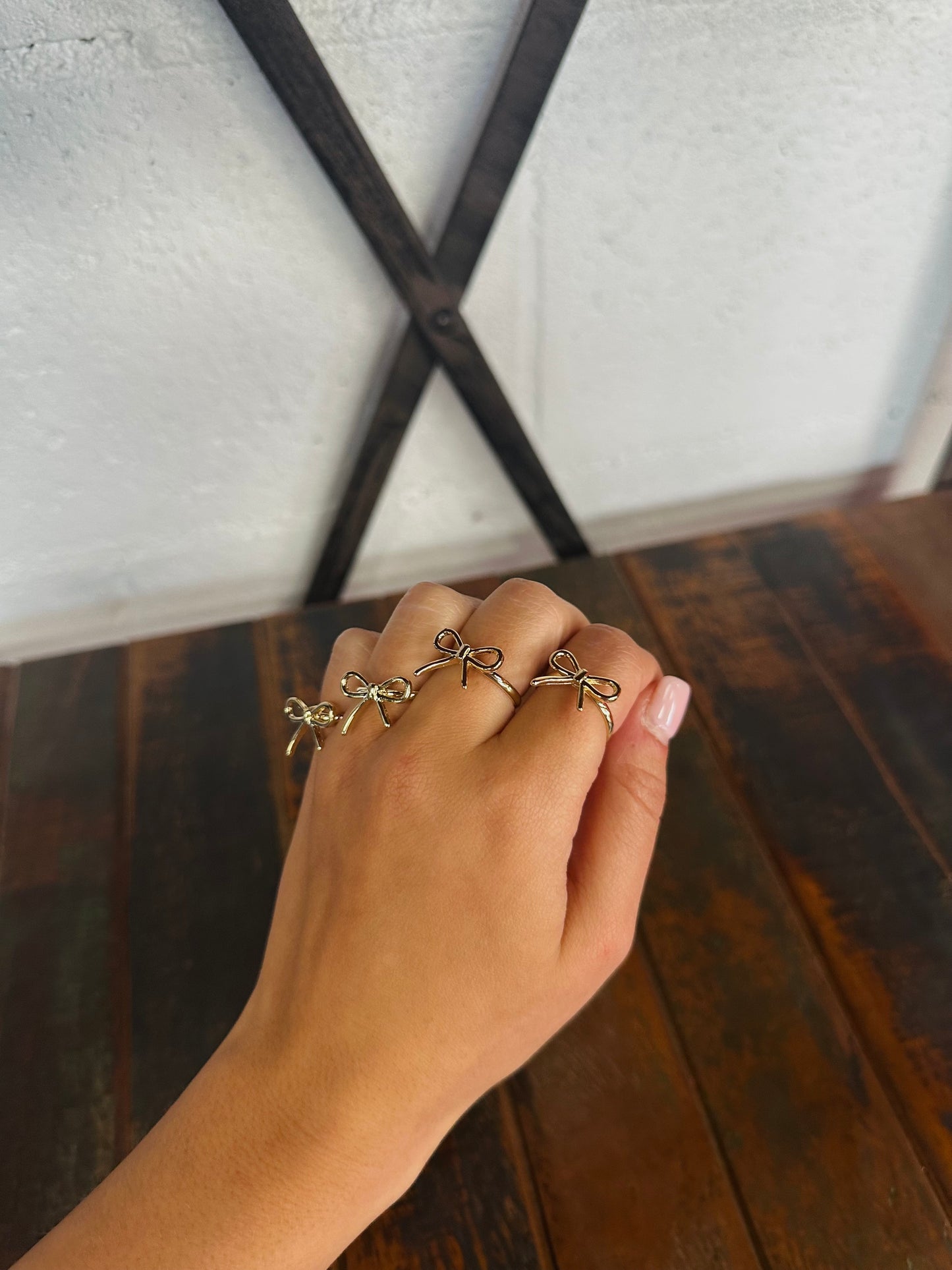 Gold Bow Knot Ring