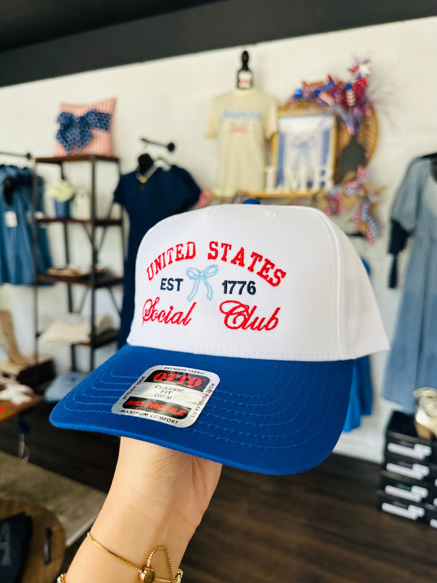 United States Social Club Embroidered Trucker Hat