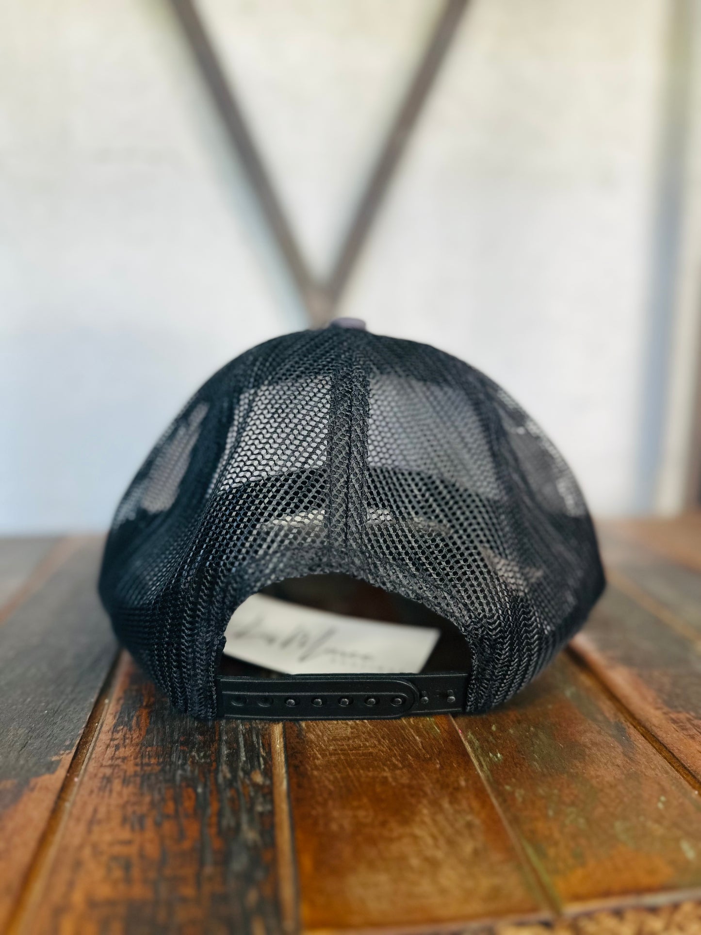 Arrow Patch Trucker Hat - Vintage Blue + Black