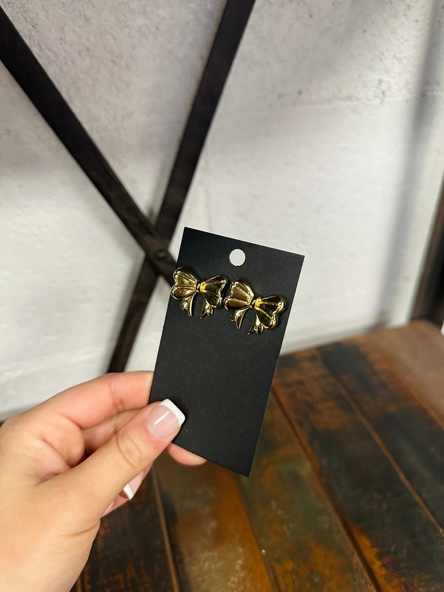 The Billie Bow Ribbon Stud Earring