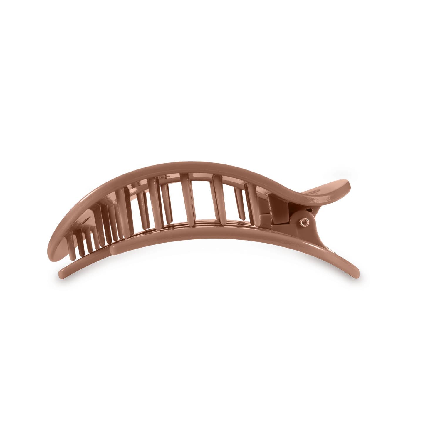 Mocha Mousse Round Flat Hair Clip
