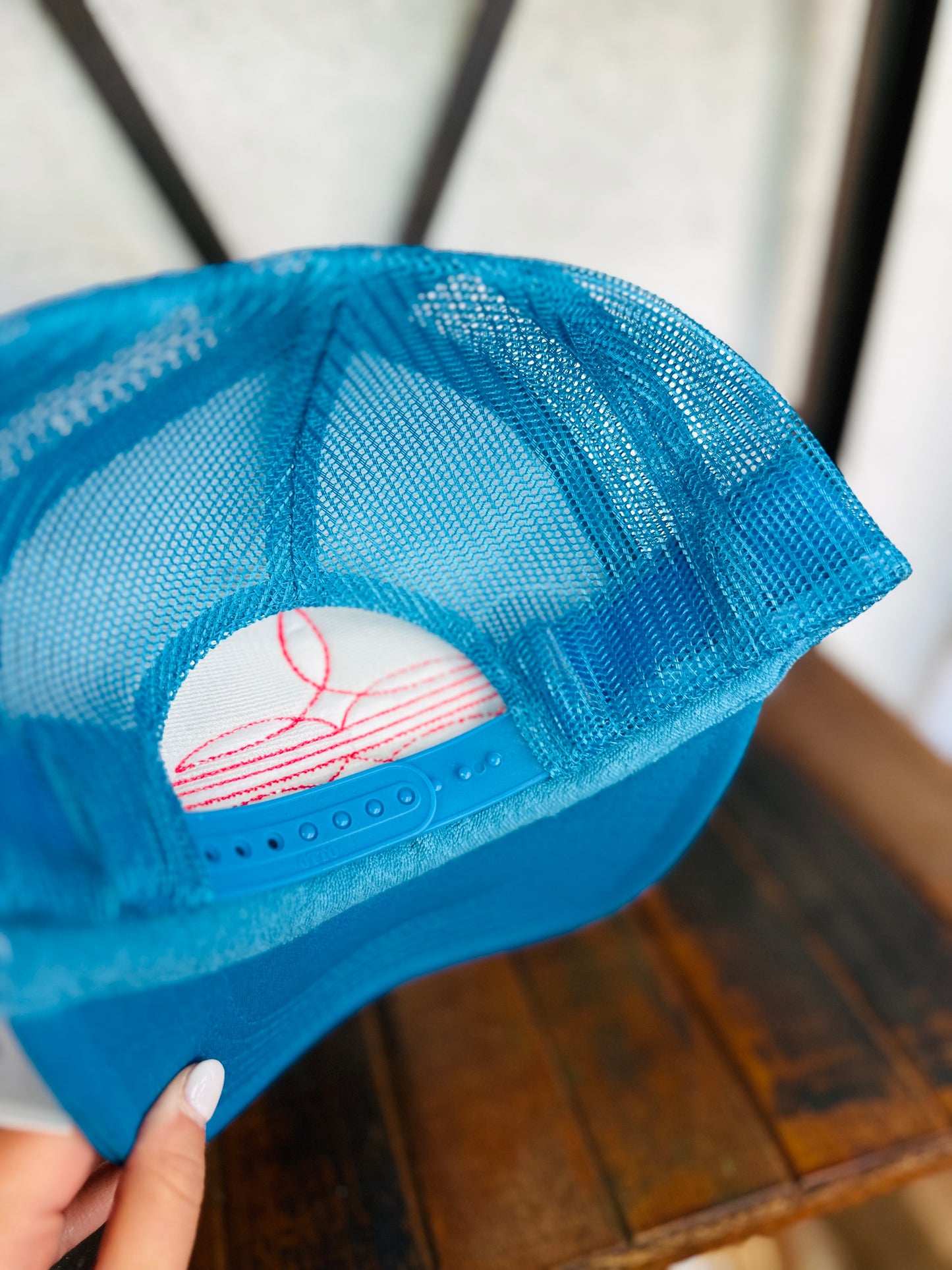 Boot Stitch Embroidered Trucker Hat