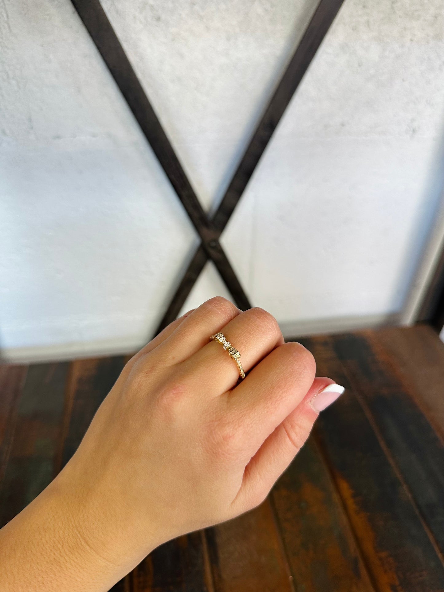 Dainty Bow Ribbon Ring