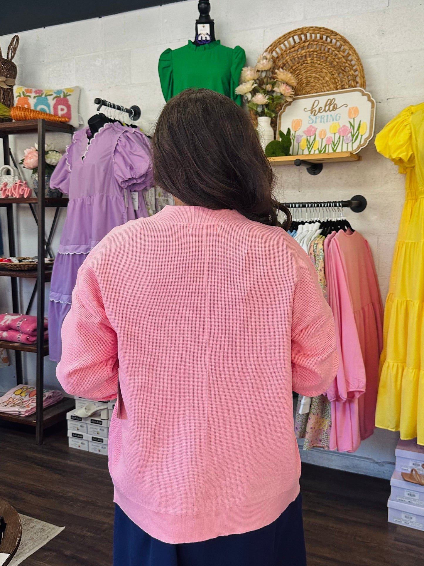 Let's Get Cozy Pink Cardigan