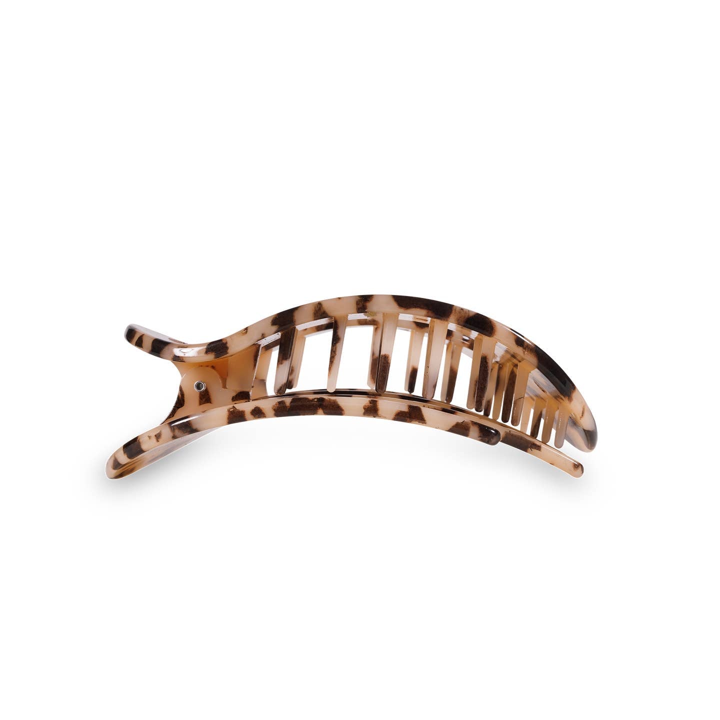 Blonde Tortoise Round Flat Hair Clip