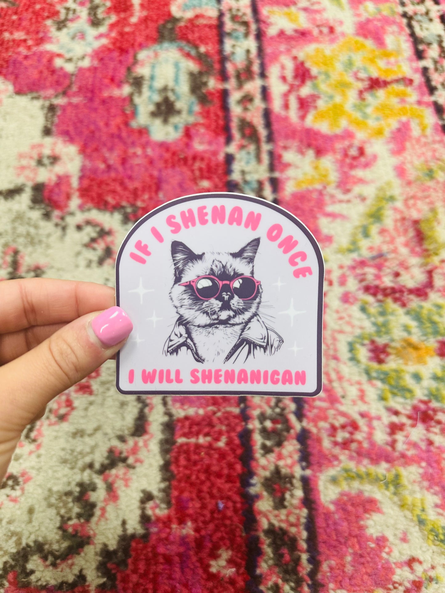 If I Shenan Once I Will Shenanigan Sticker