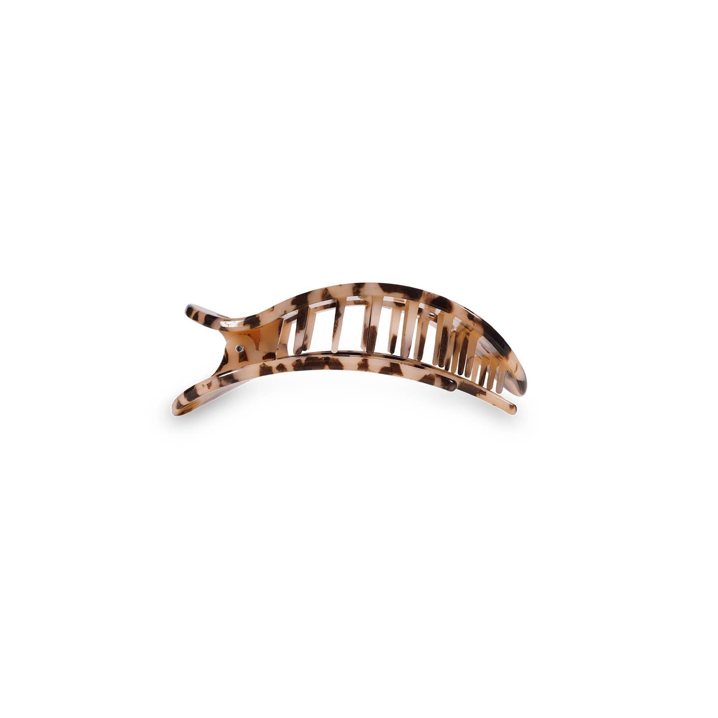 Blonde Tortoise Round Flat Hair Clip
